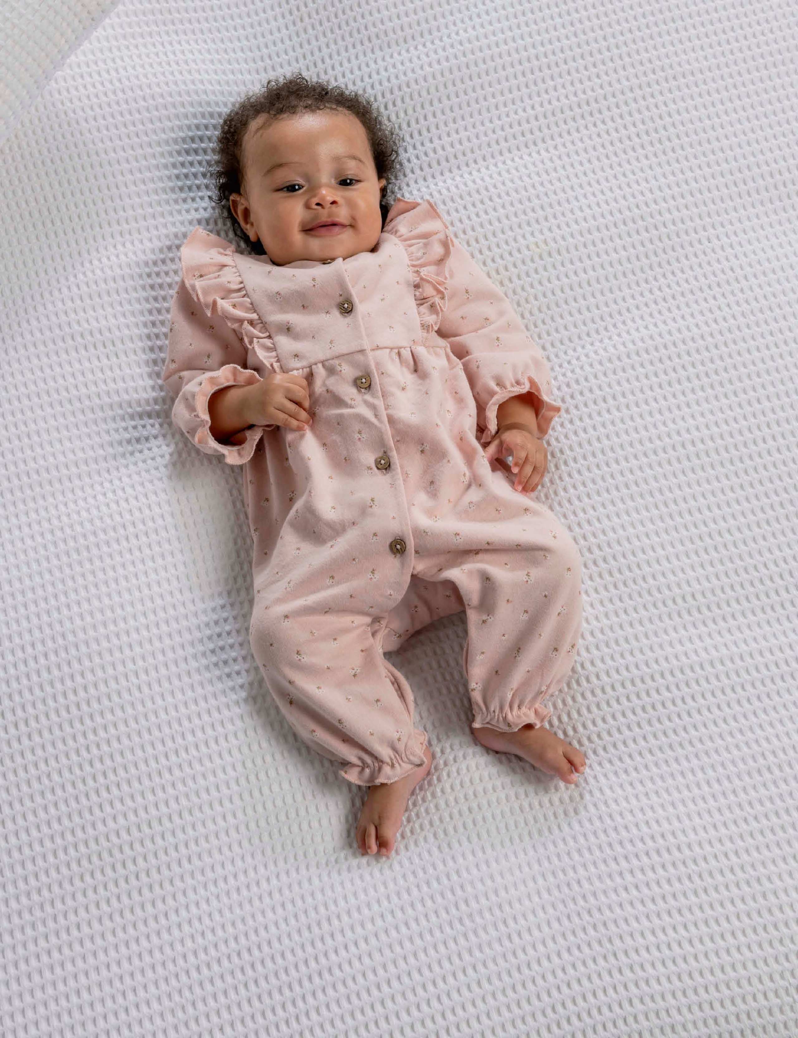 Pure Cotton Floral Romper (0-12 Mths) 3 of 6