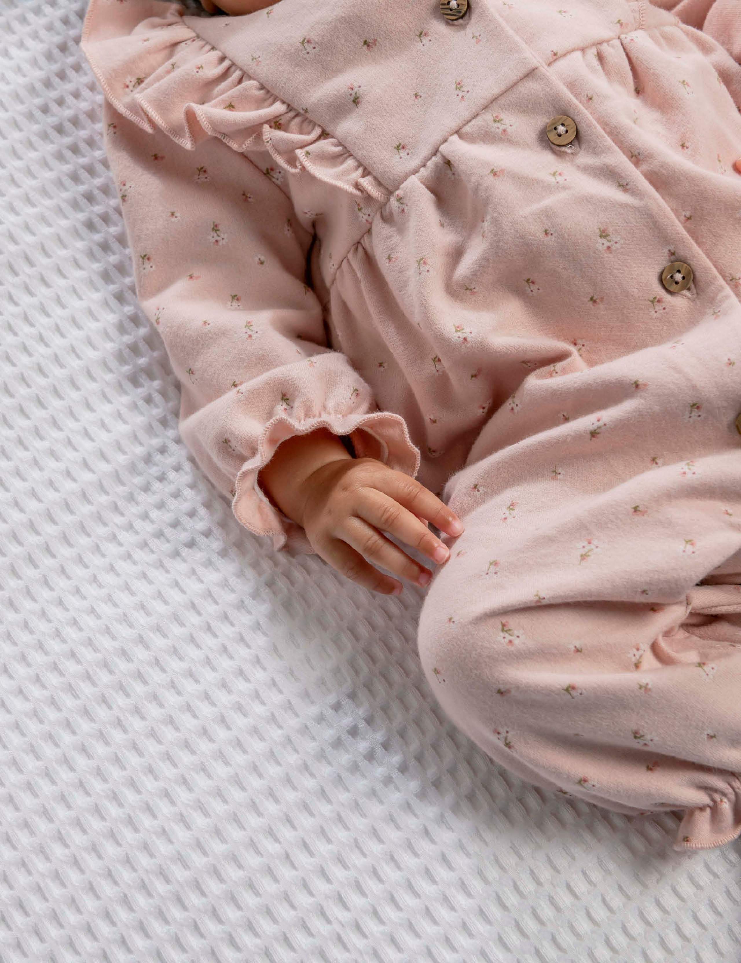 Pure Cotton Floral Romper (0-12 Mths) 6 of 6