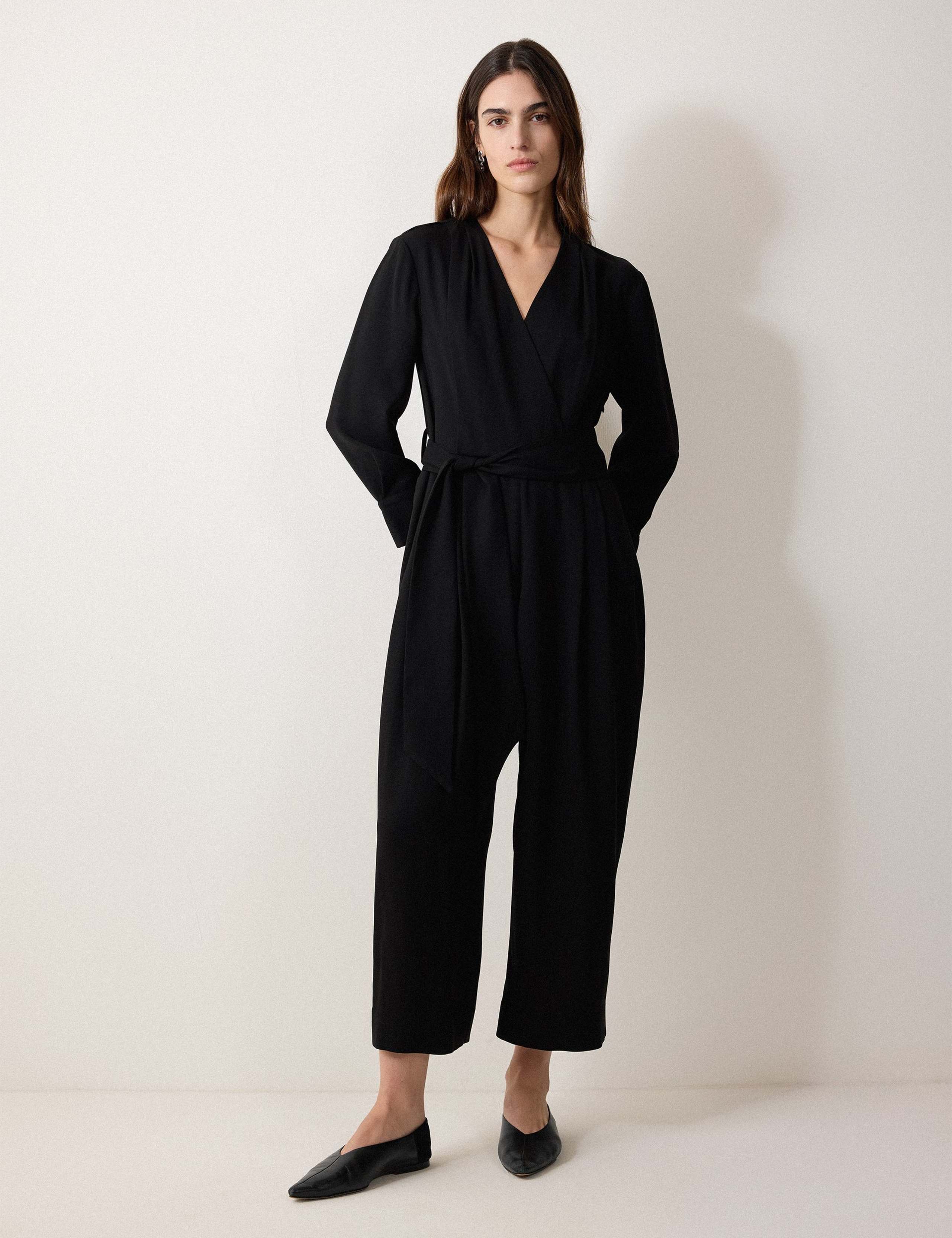 Crepe Wrap Jumpsuit 1 of 6