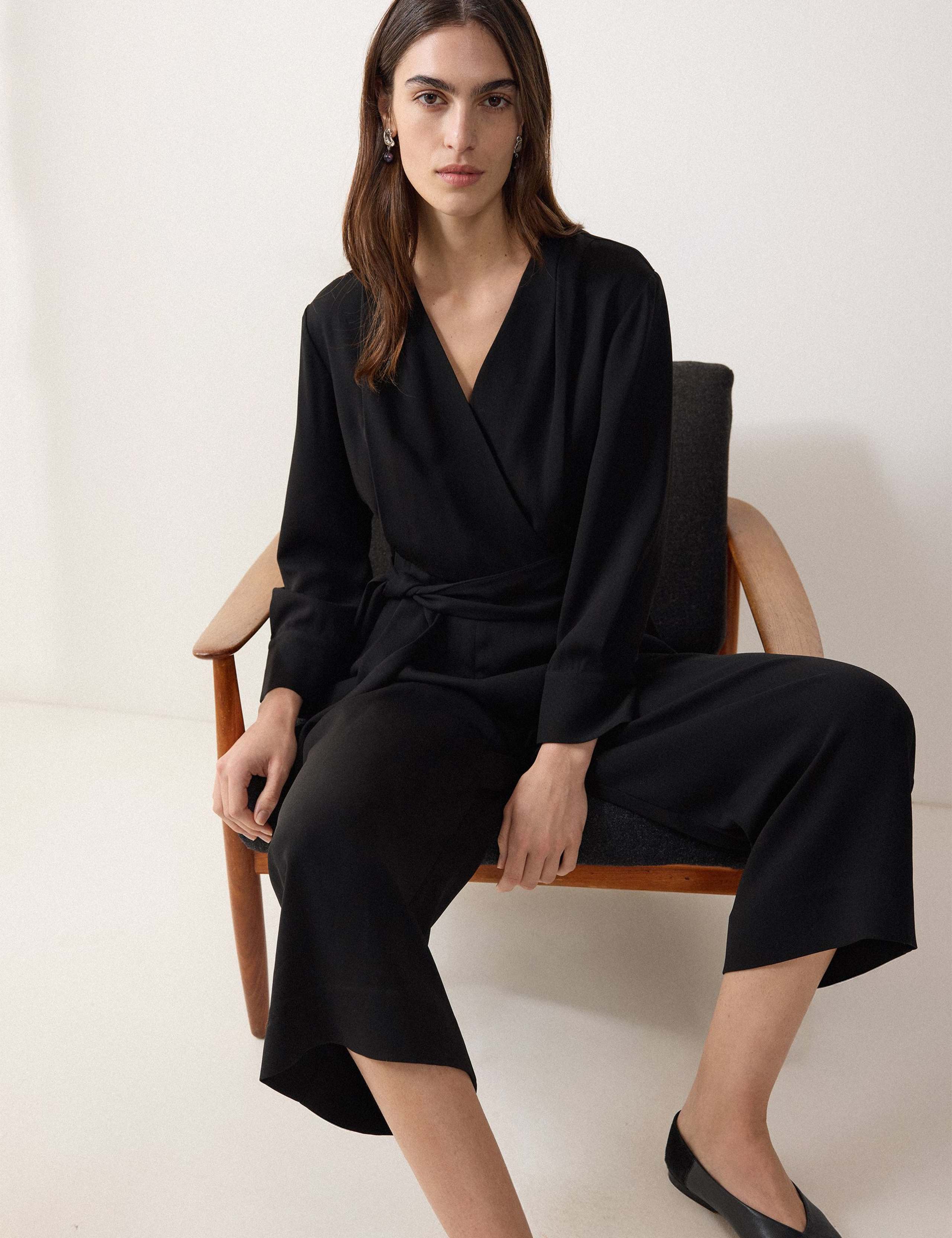 Crepe Wrap Jumpsuit 3 of 6