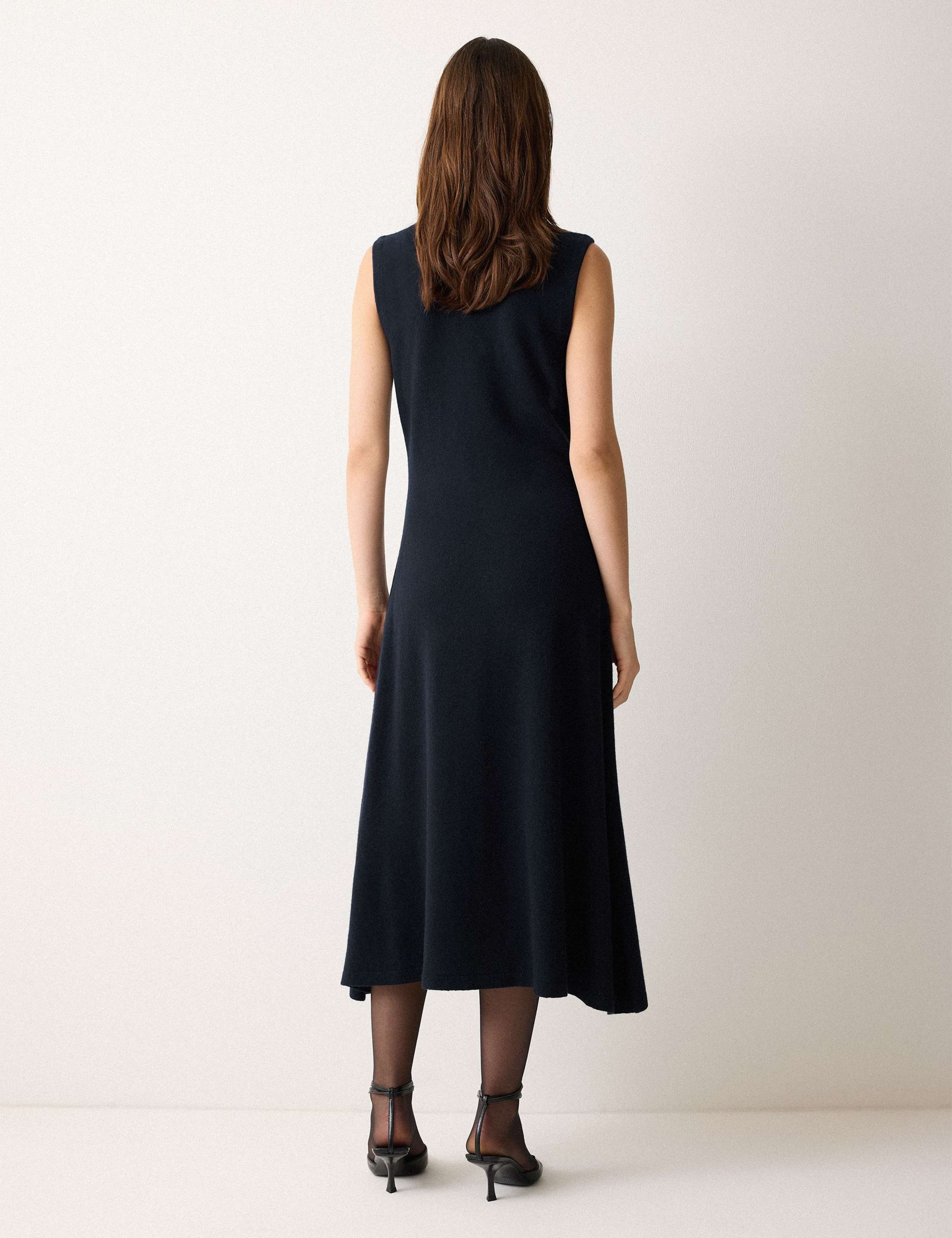 Pure Wool Embellished Knitted Midi Dress 3 of 5