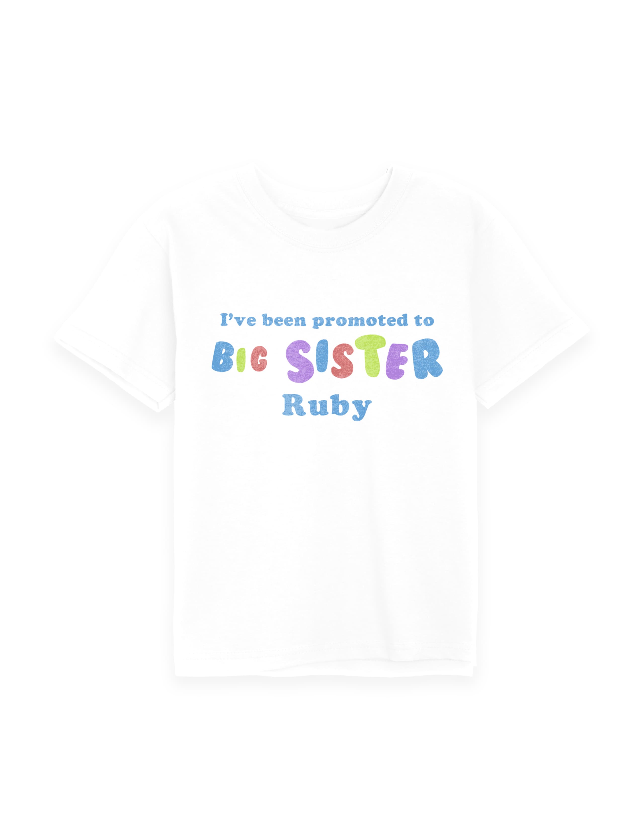 Personalised Big Sister T-Shirt (3-12 Yrs) 1 of 3