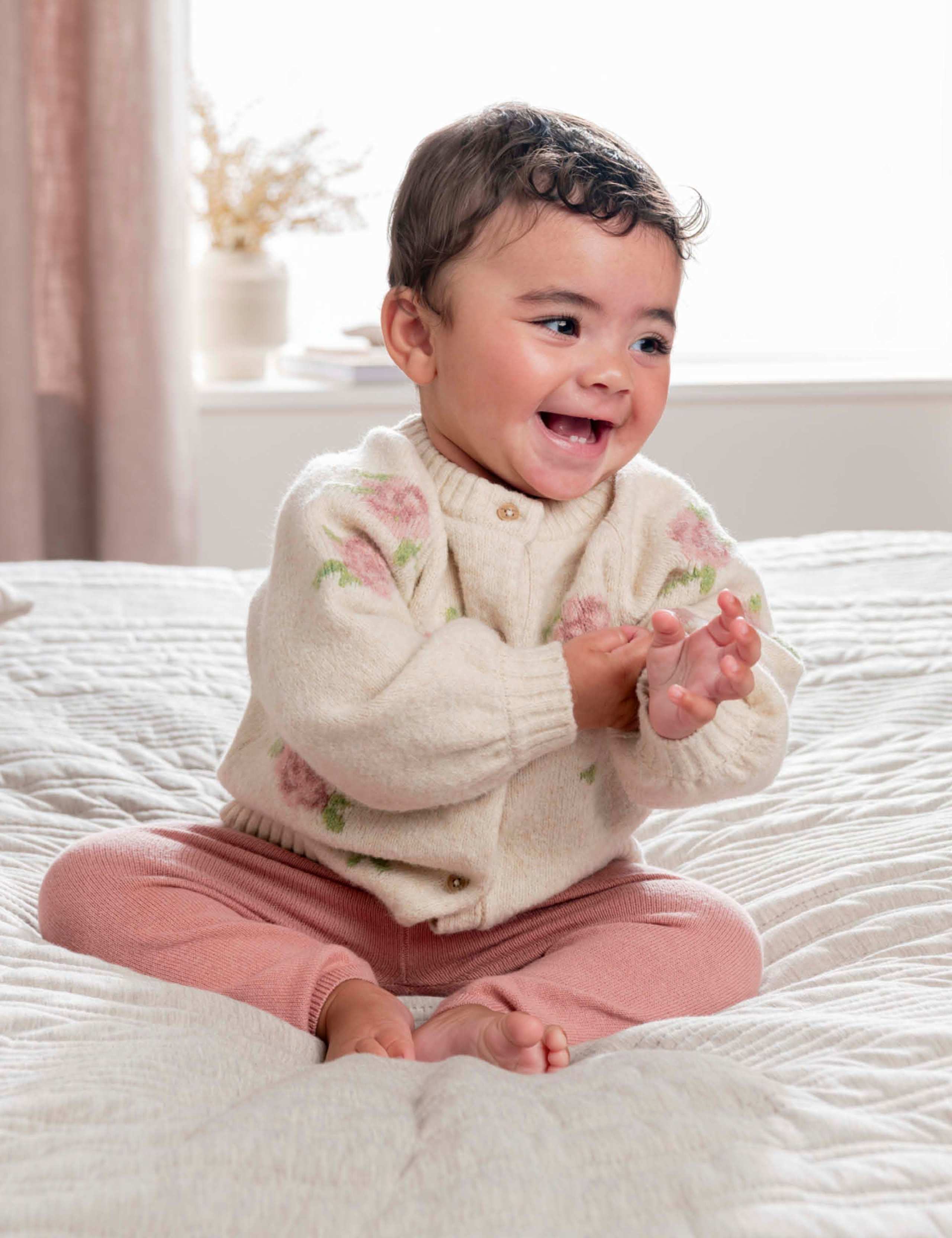 2pc Knitted Cardigan & Leggings Set (0-12 Mths) 7 of 9