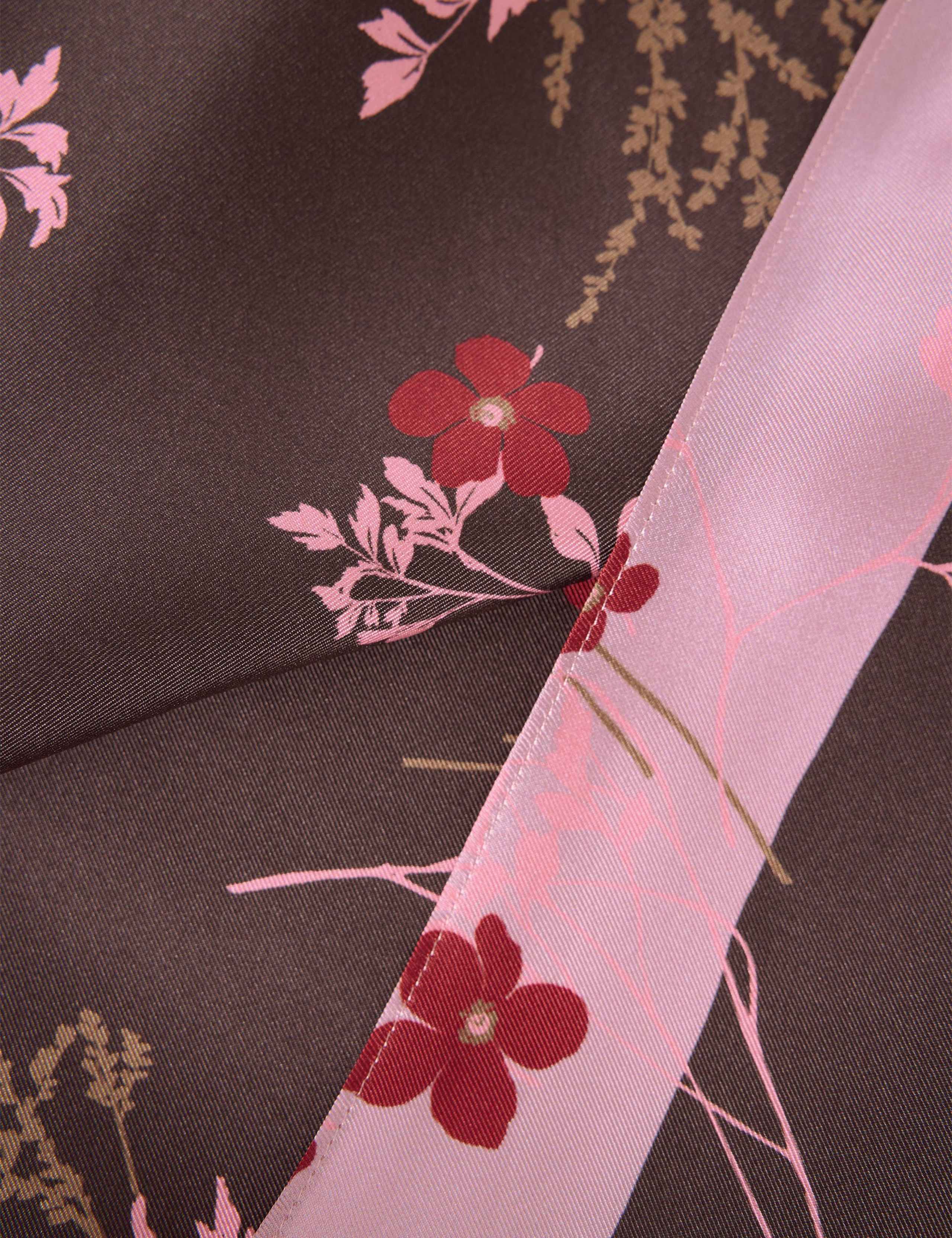 Pure Silk Floral Scarf 5 of 5