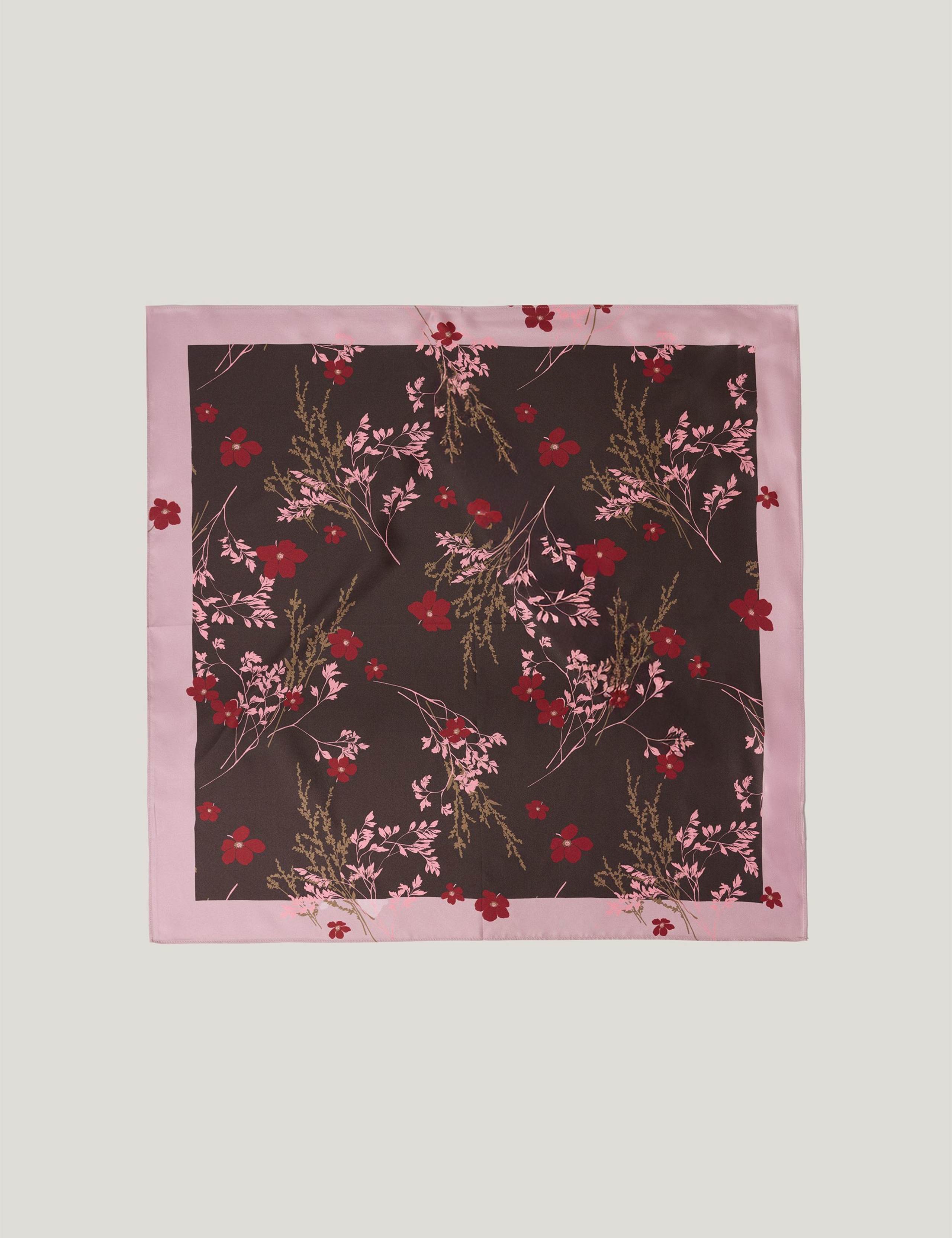 Pure Silk Floral Scarf 2 of 5