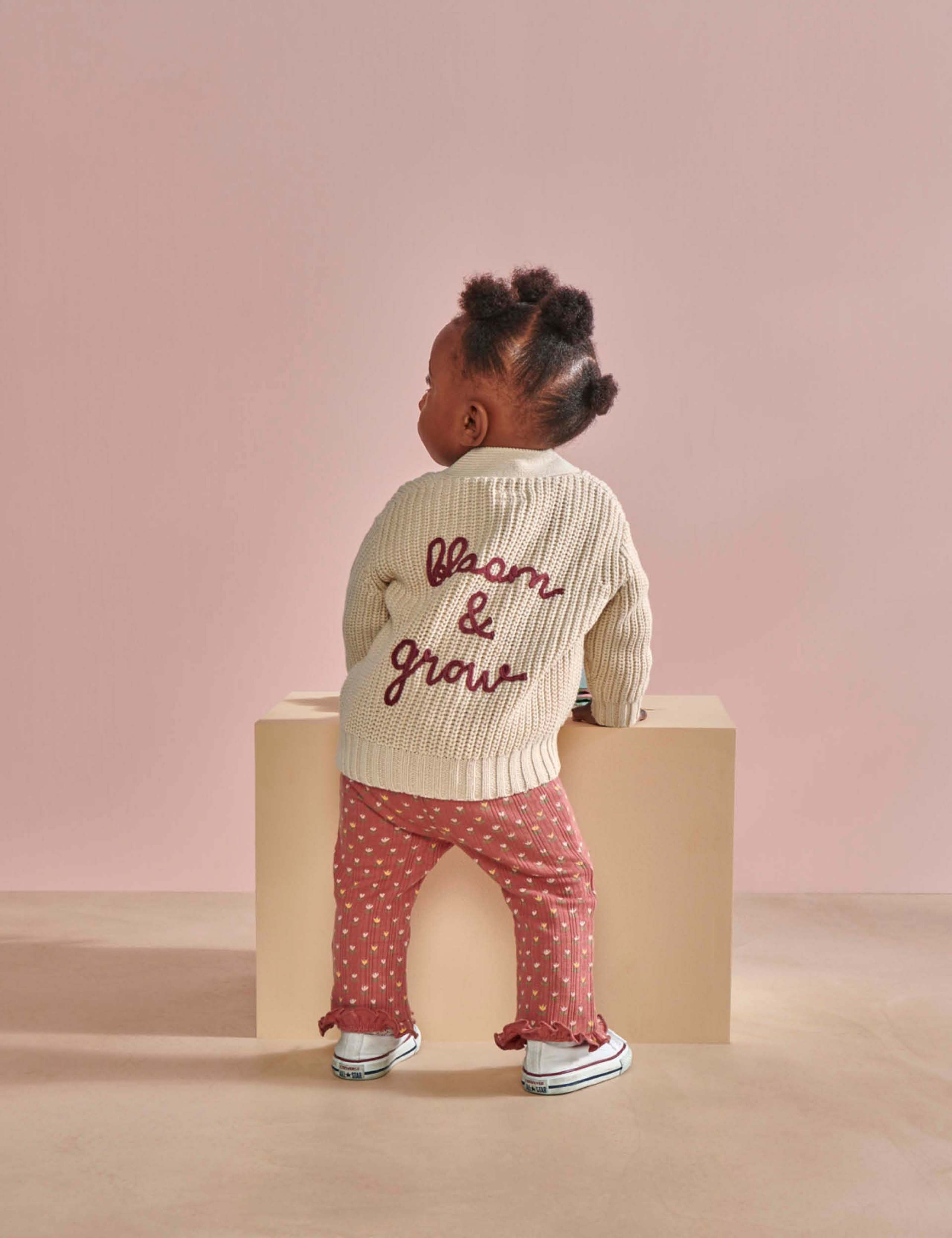 Pure Cotton Knitted Cardigan (0 Mths-3 Yrs) 9 of 10