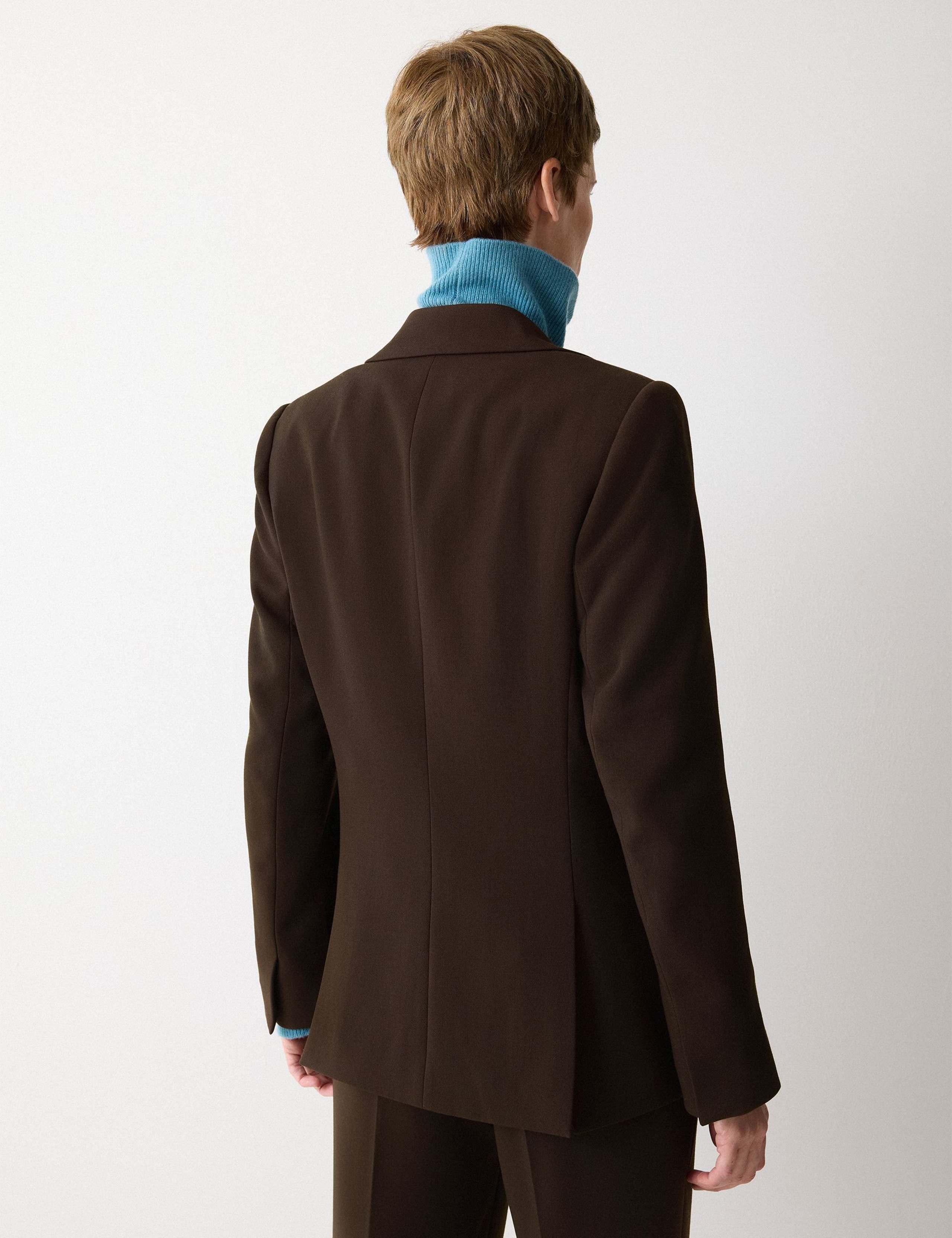 Crepe Single Breasted Tailored Blazer 5 of 6