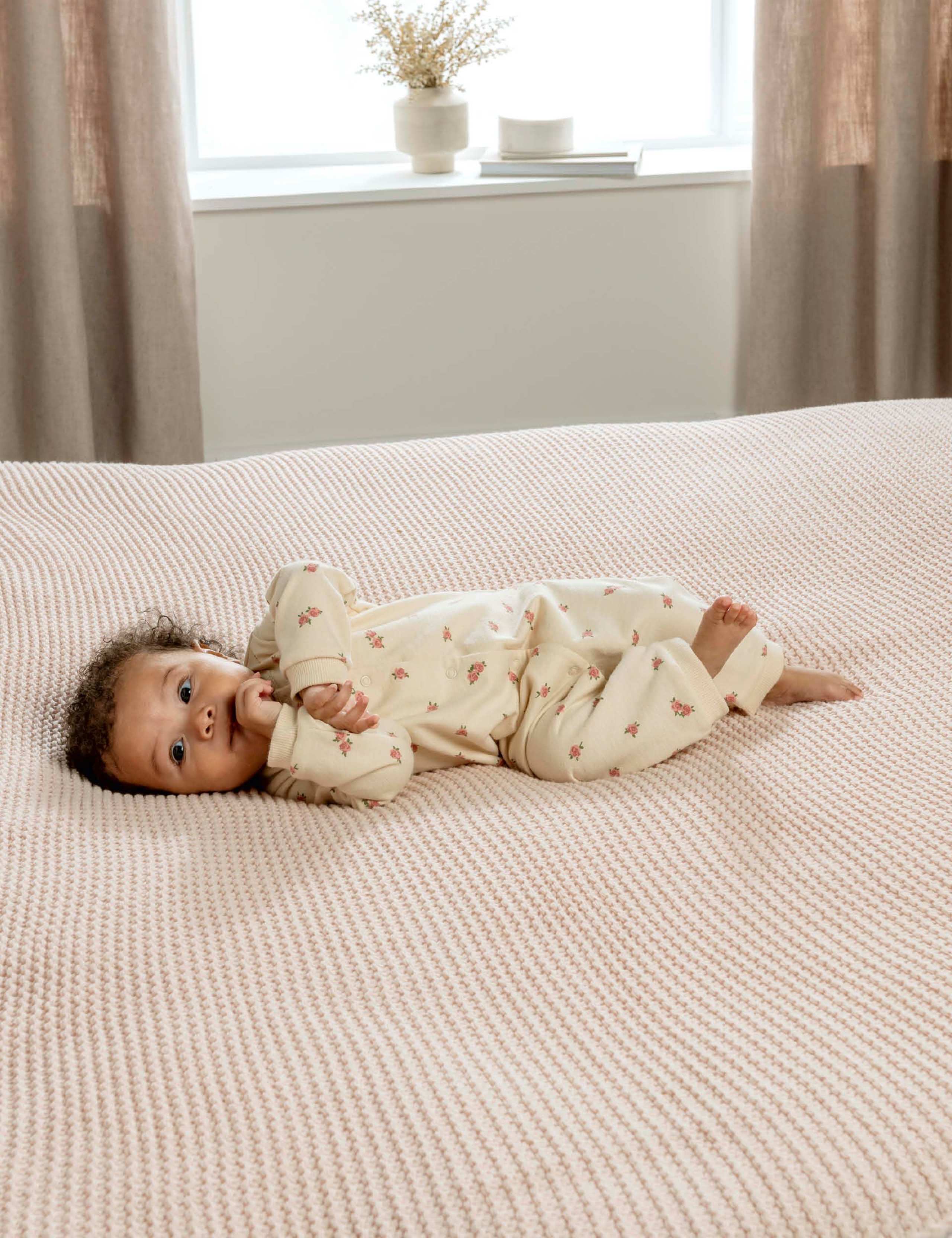 Pure Cotton Floral Romper (0-12 Mths) 6 of 11