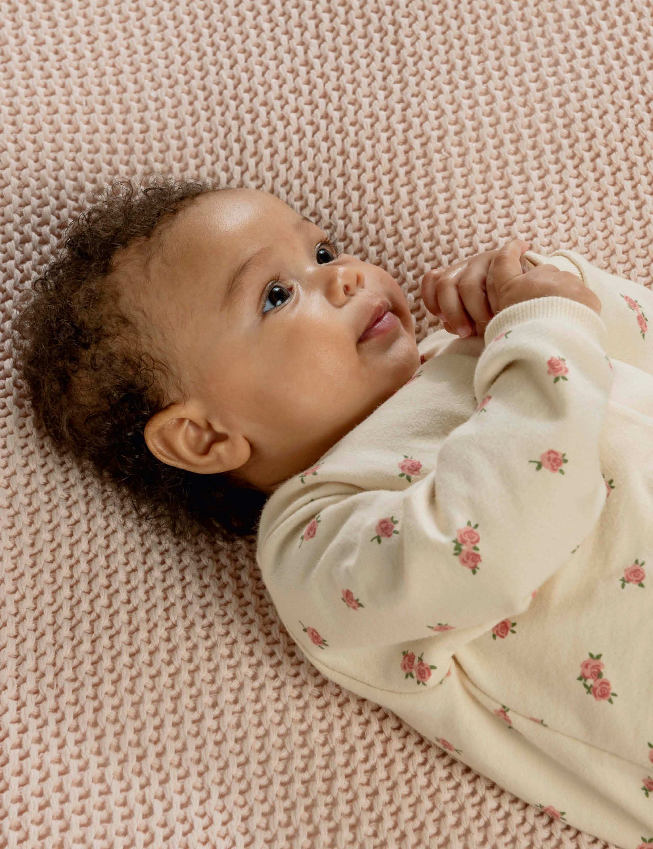 Pure Cotton Floral Romper (0-12 Mths) 7 of 11