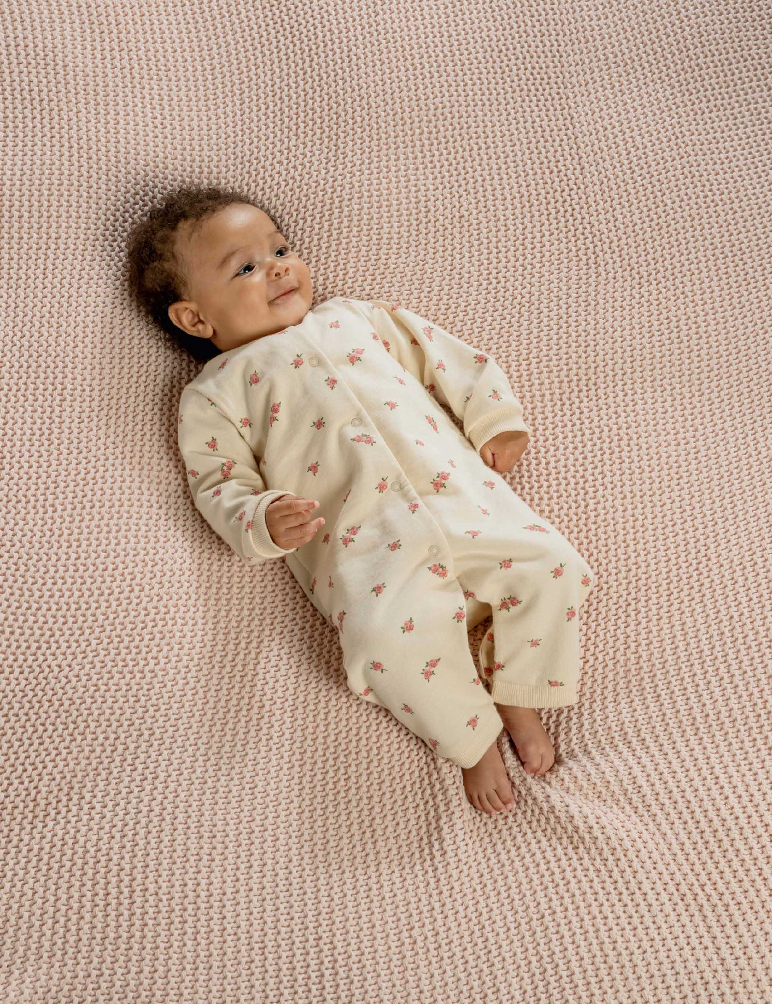 Pure Cotton Floral Romper (0-12 Mths) 11 of 11