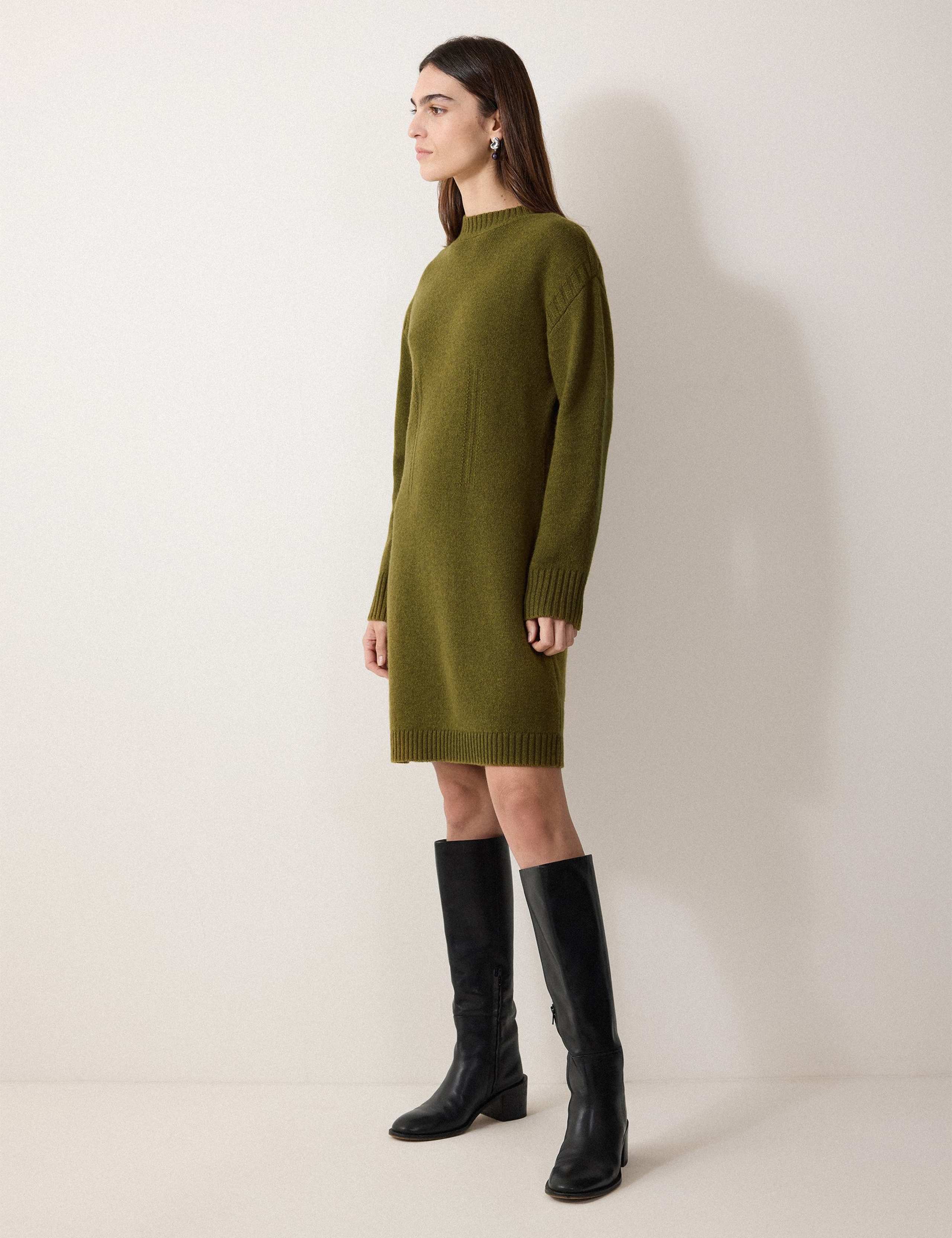 Pure Wool Knitted Mini Jumper Dress 3 of 6