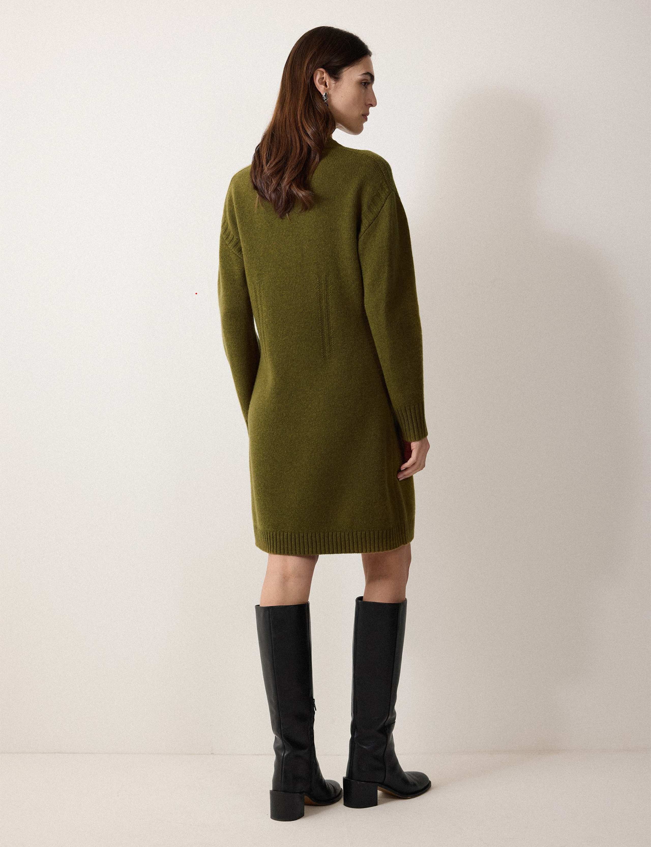 Pure Wool Knitted Mini Jumper Dress 5 of 6