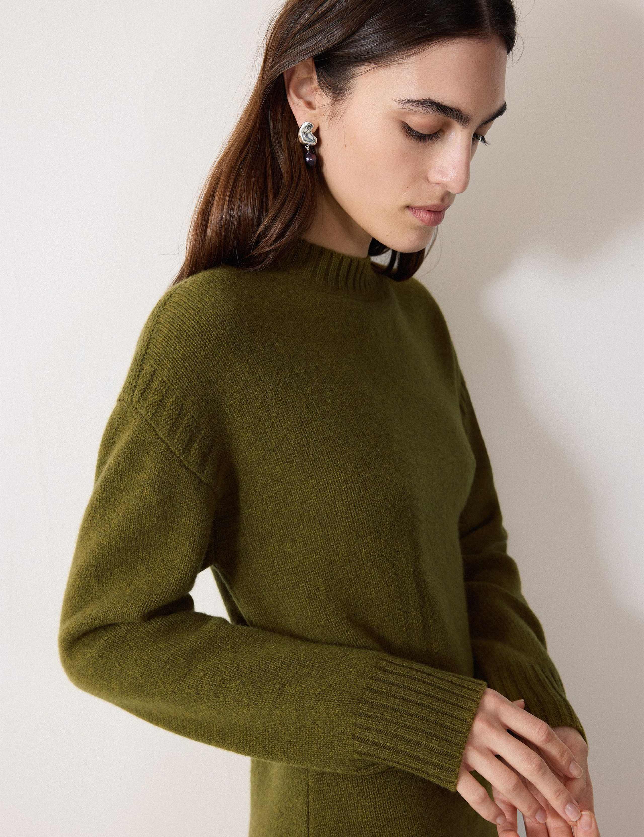 Pure Wool Knitted Mini Jumper Dress 6 of 6