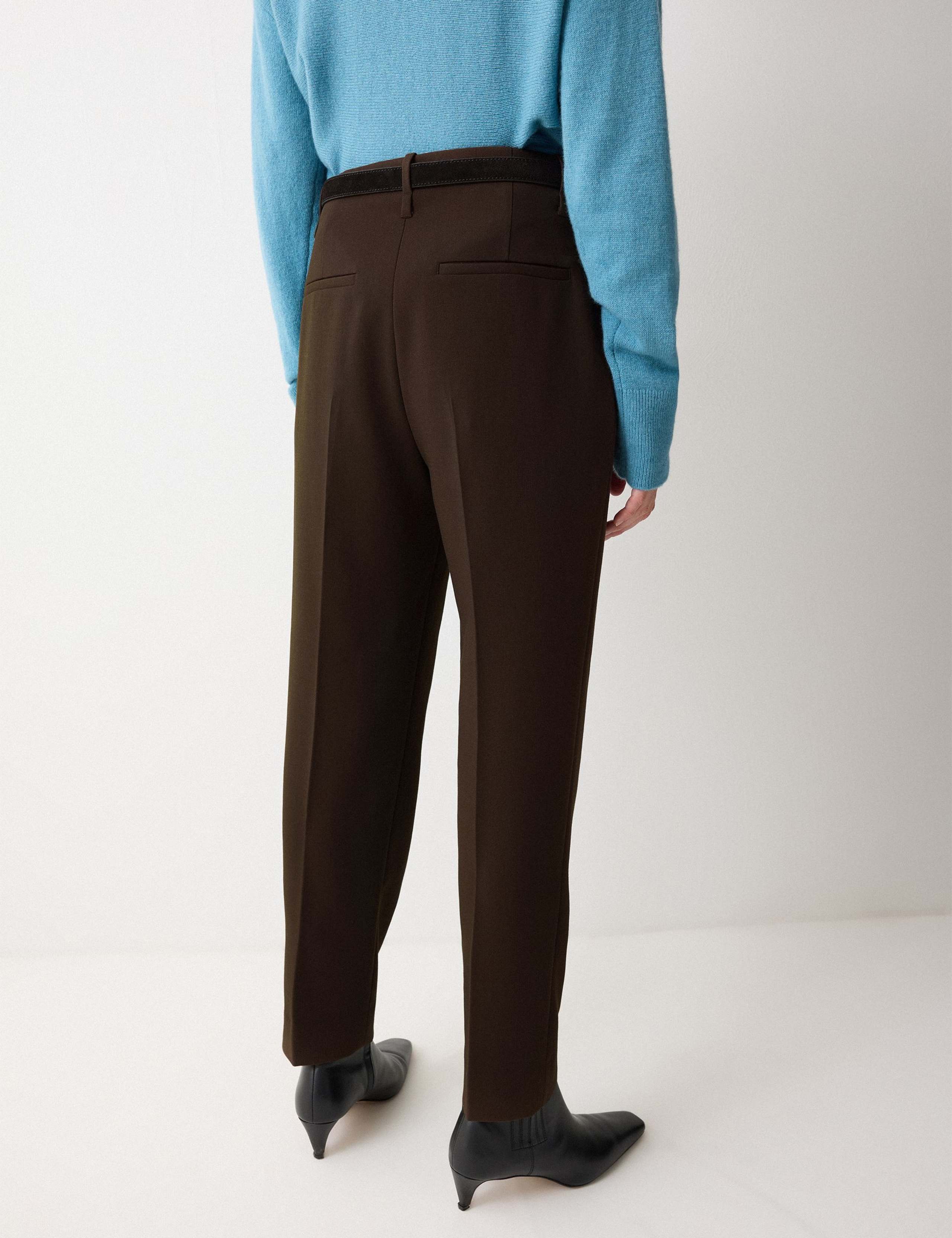 Crepe Straight Leg Ankle Grazer Trousers 5 of 5