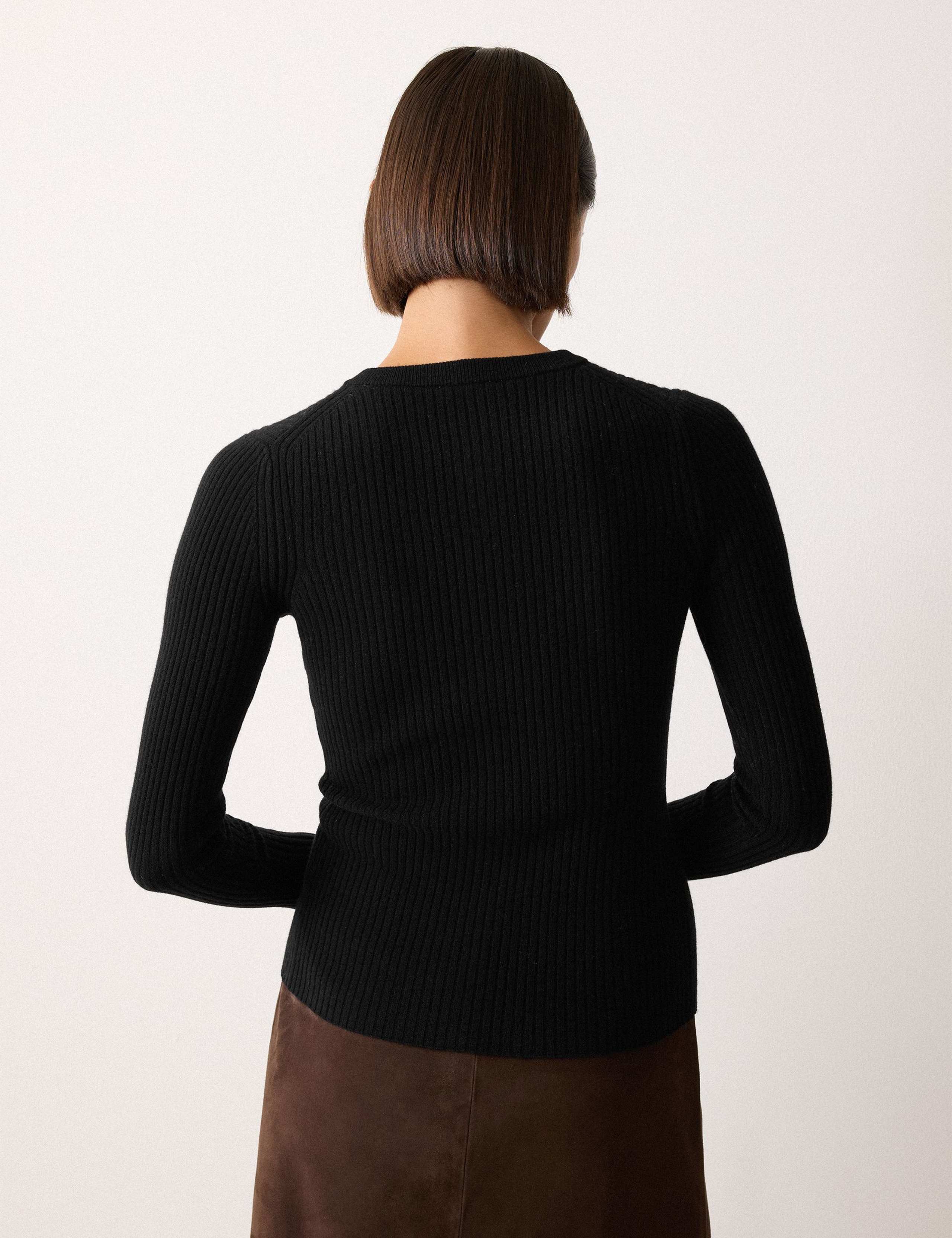 Wool Rich Ribbed Multi Button Cardigan 5 of 5