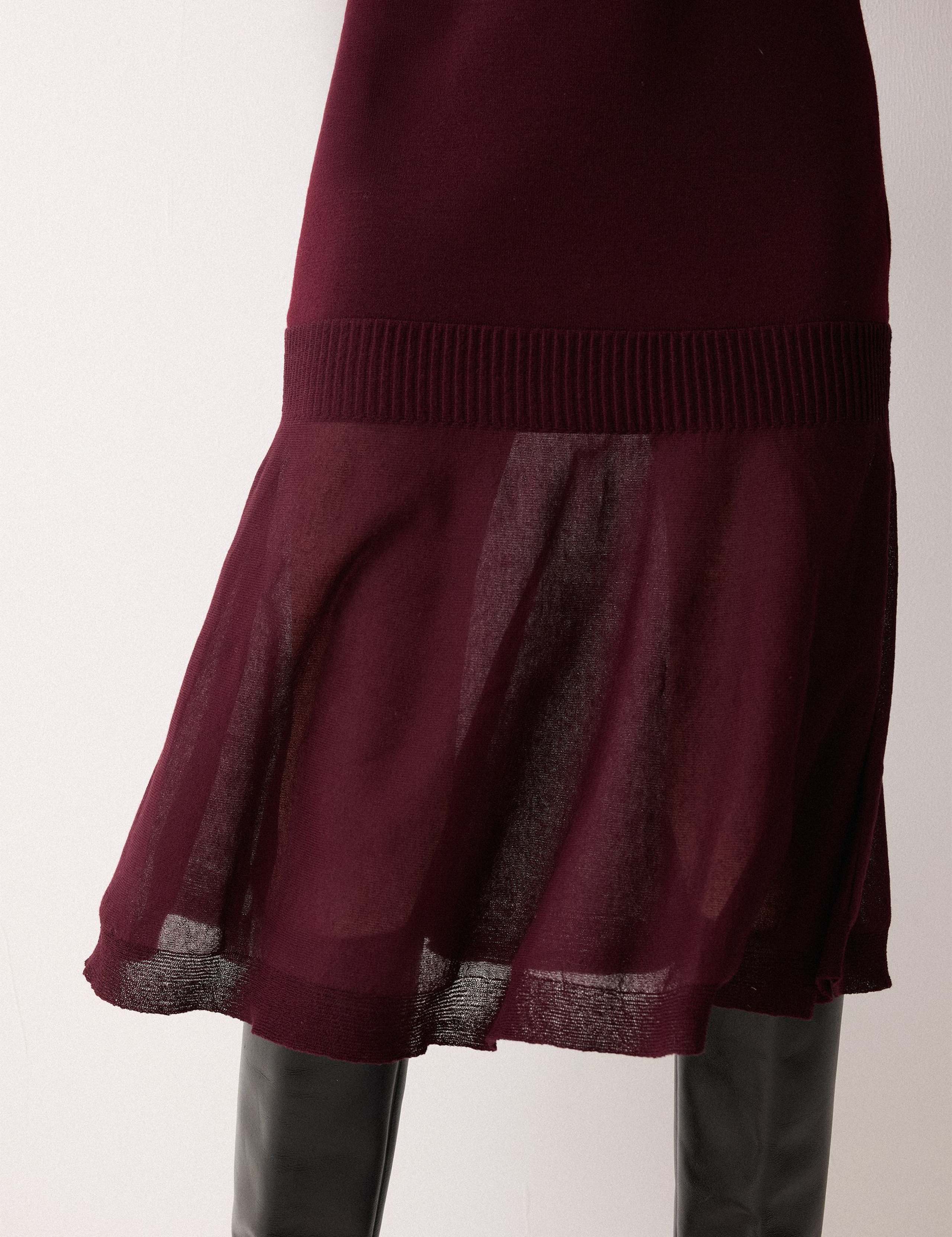 Wool Rich Knitted Midi Skater Dress 3 of 5