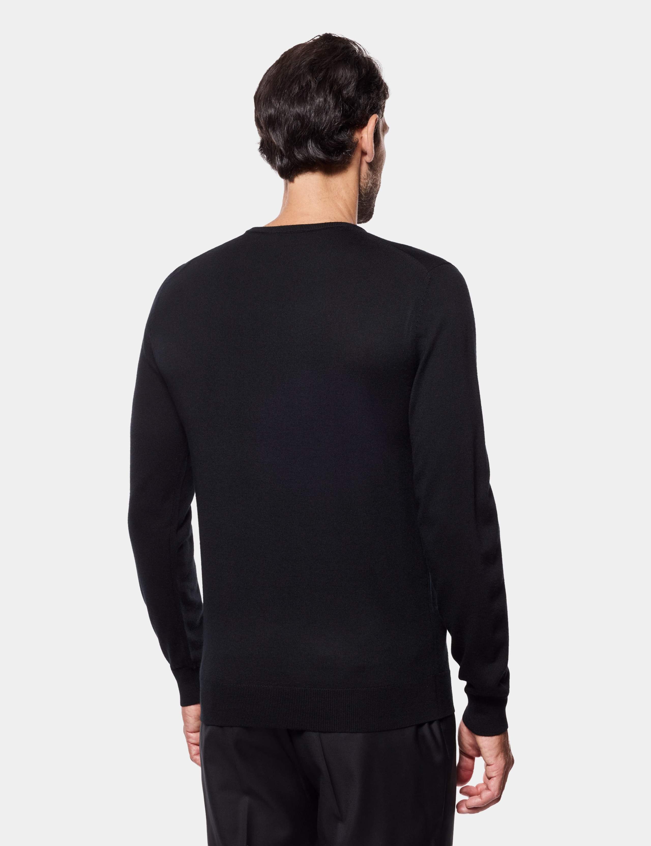 Pure Merino Wool Textured Crew Neck Jumper 2 of 4