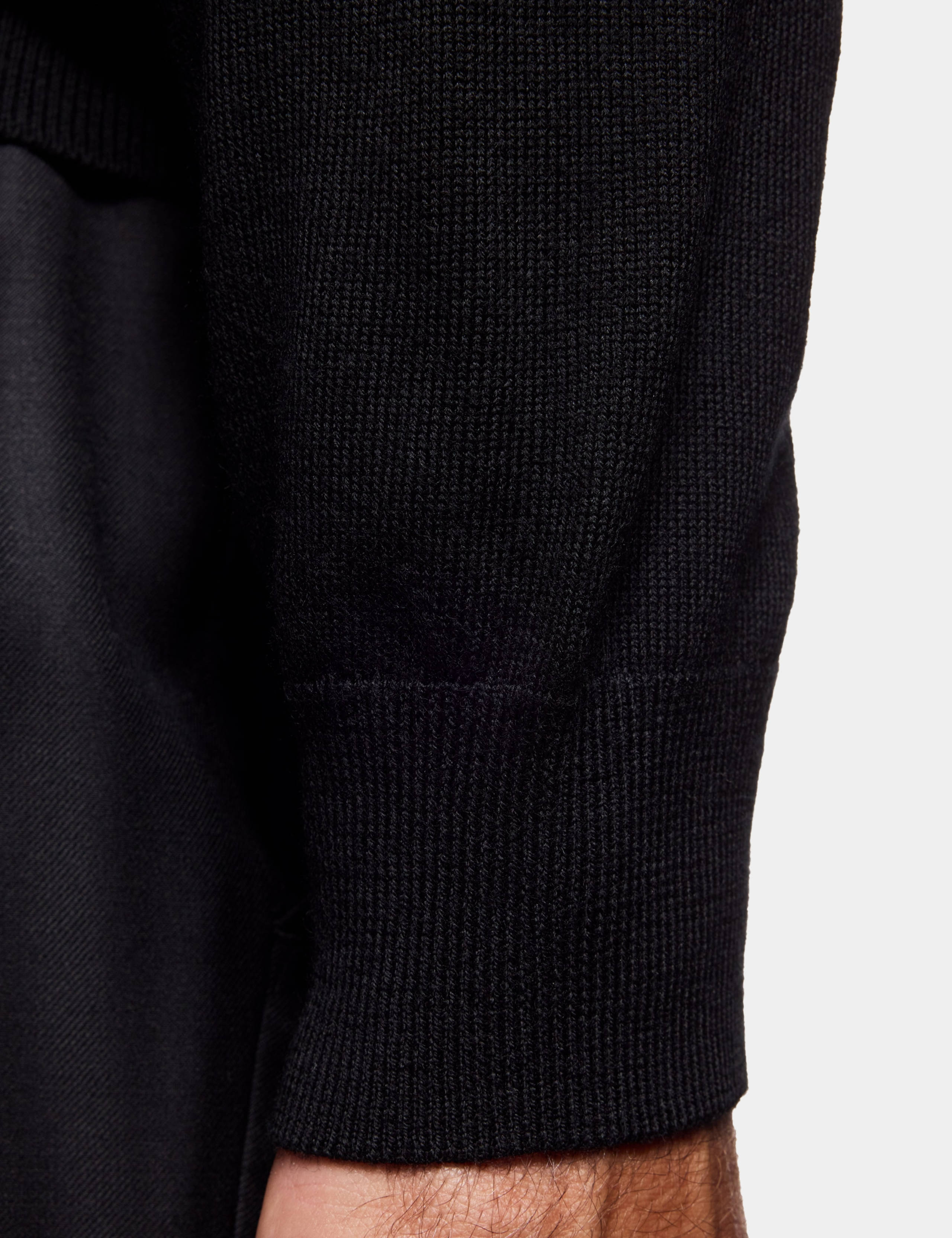 Pure Merino Wool Textured Crew Neck Jumper 4 of 4