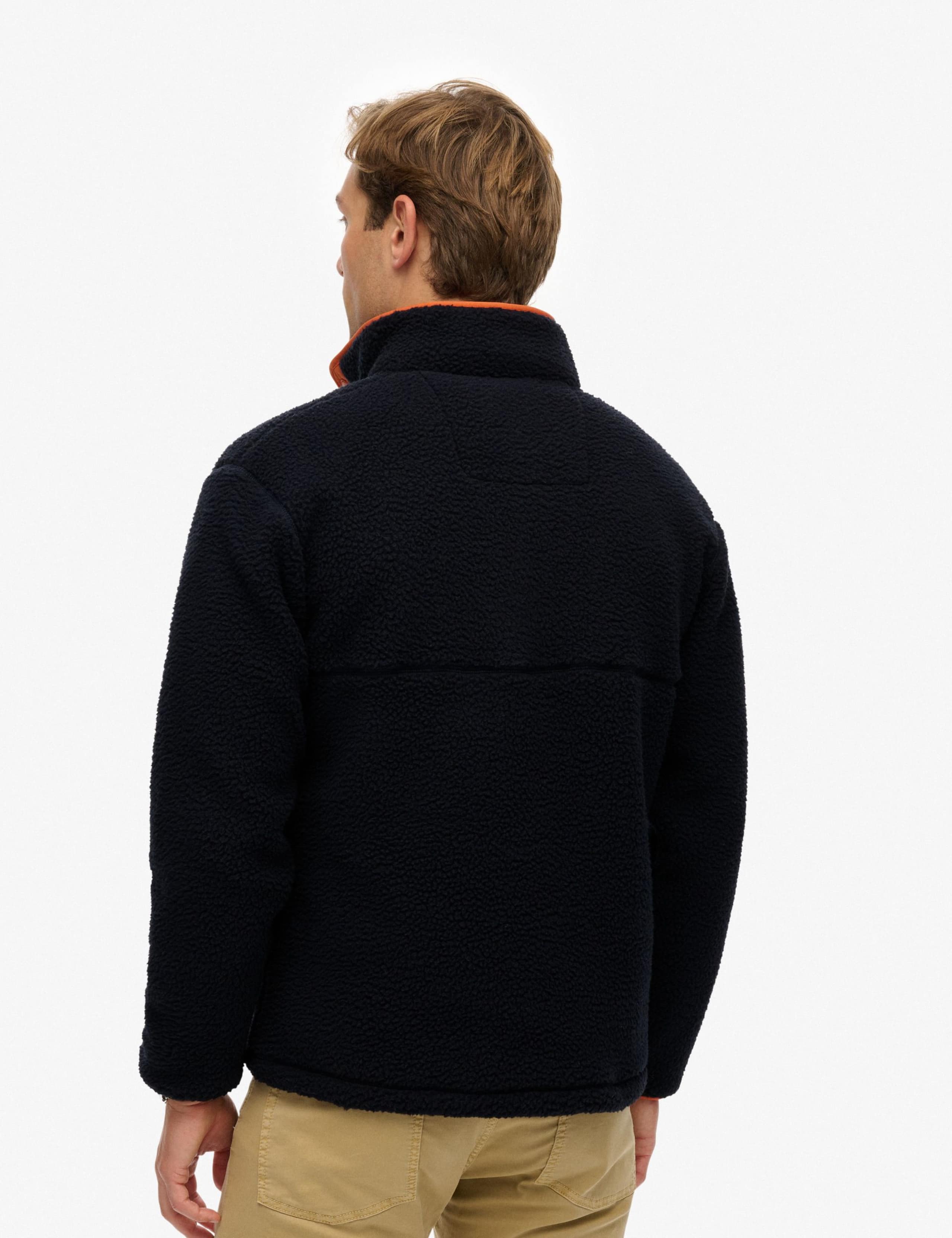 Fleece Textured Half Popper Sweatshirt 3 of 4