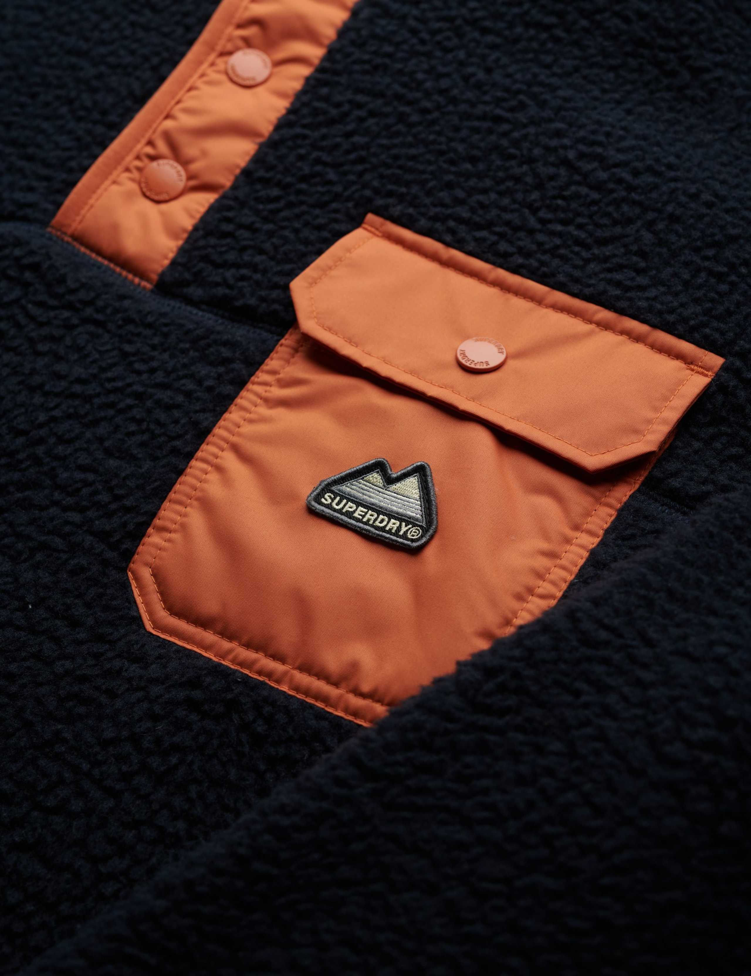 Fleece Textured Half Popper Sweatshirt 4 of 4