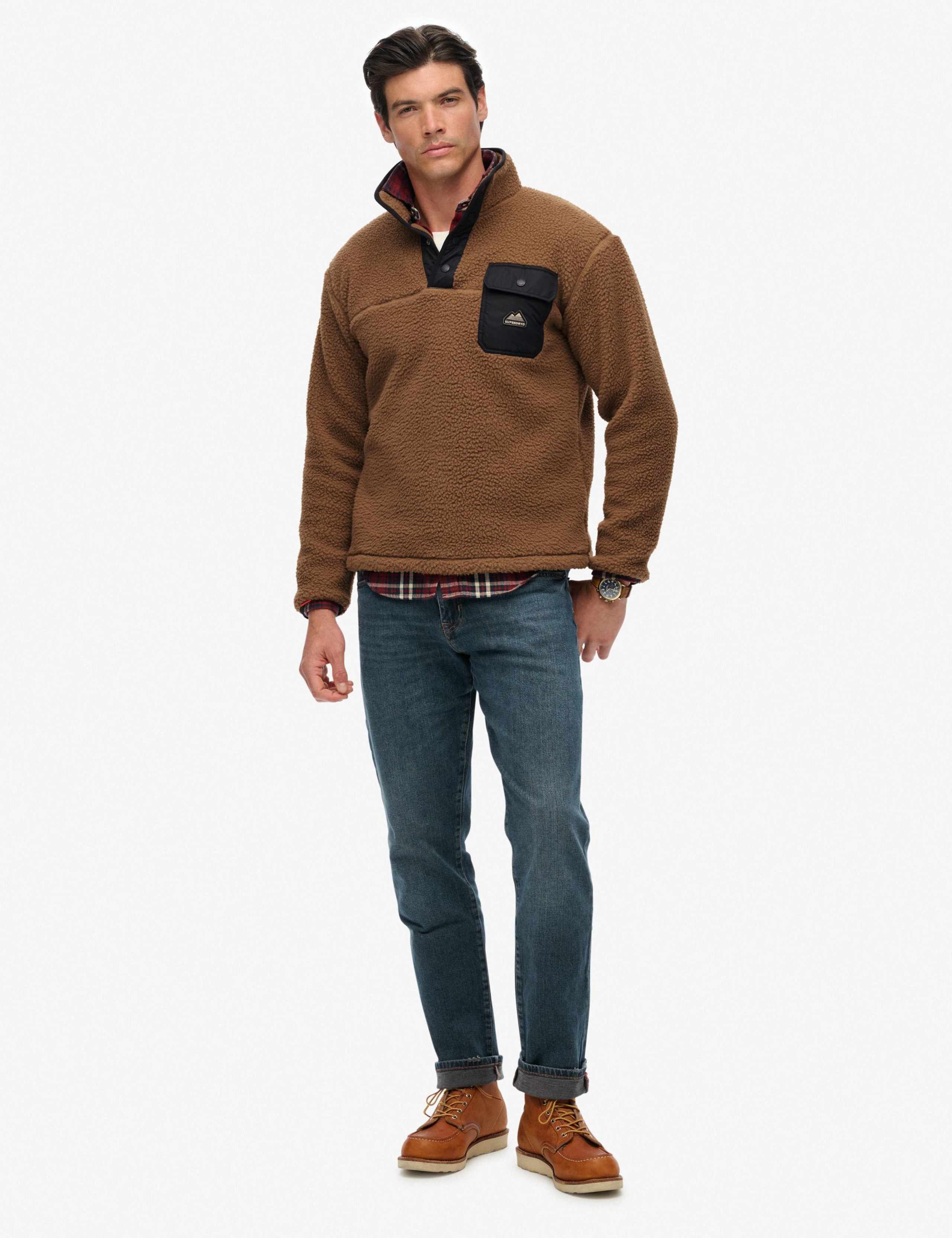 Fleece Half Popper Jumper 3 of 8