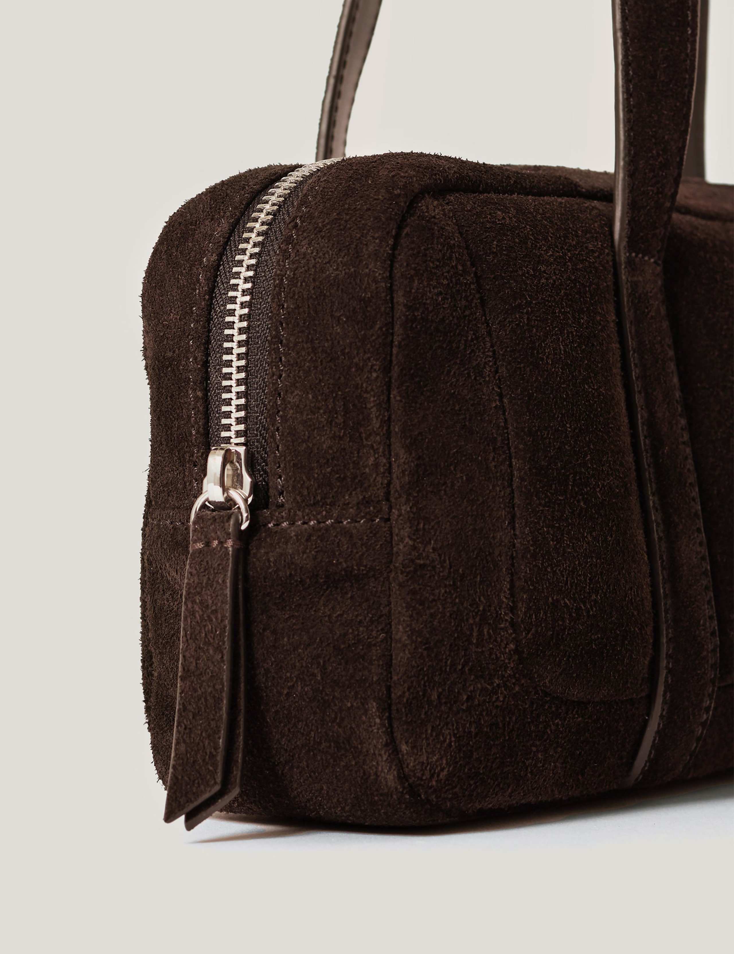 Suede Baguette Shoulder Bag 2 of 7