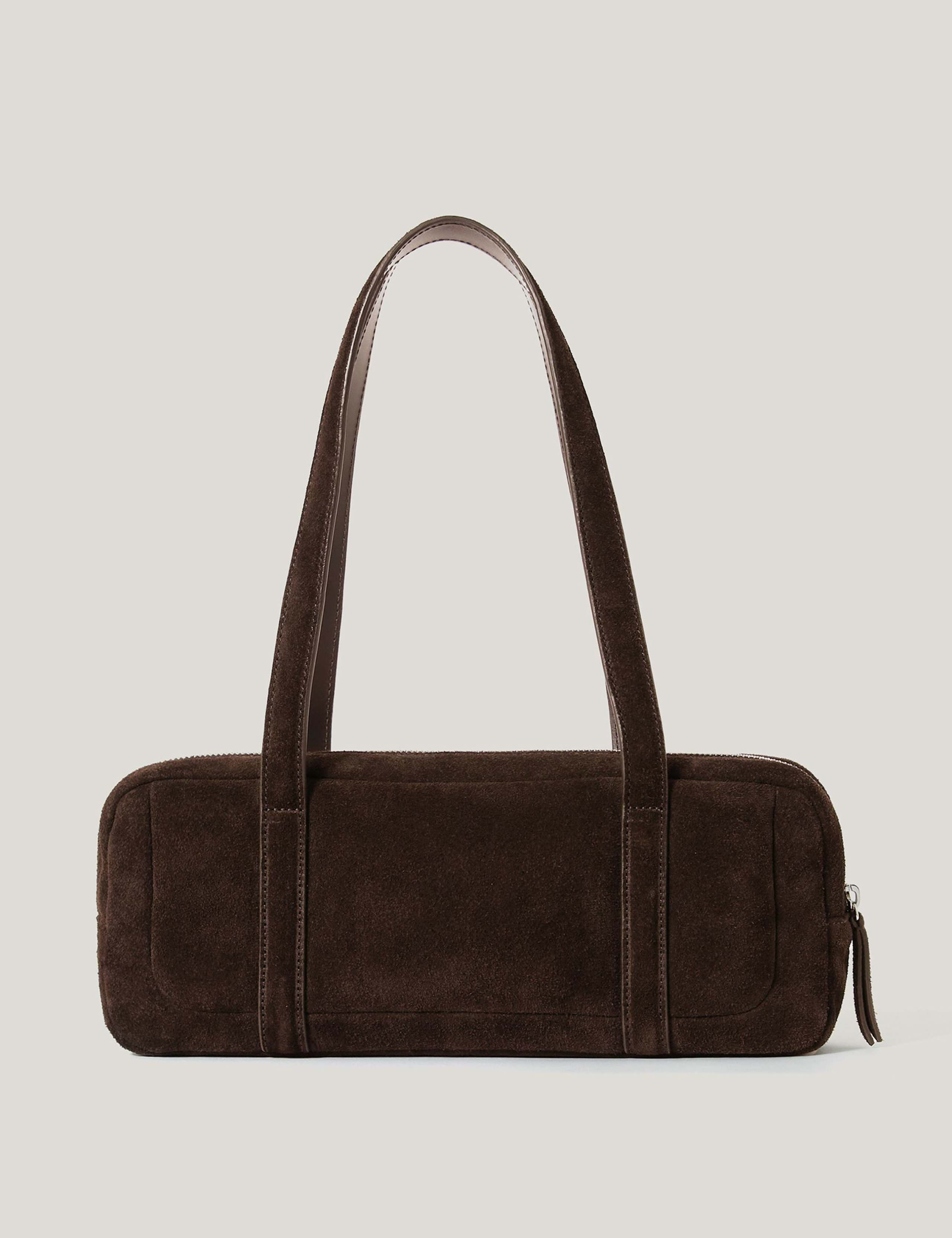 Suede Baguette Shoulder Bag 4 of 7