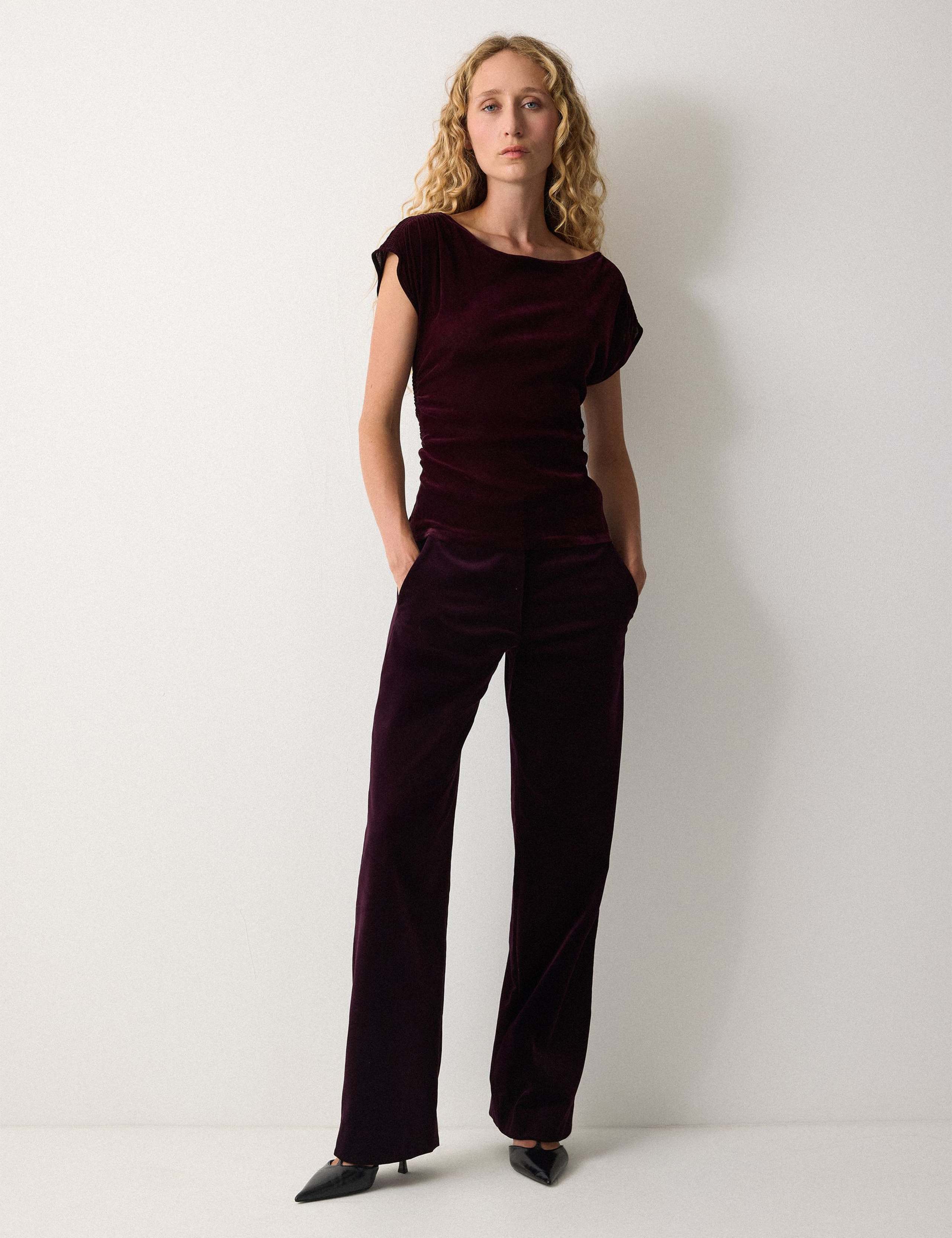 Velvet Gathered Top 4 of 4