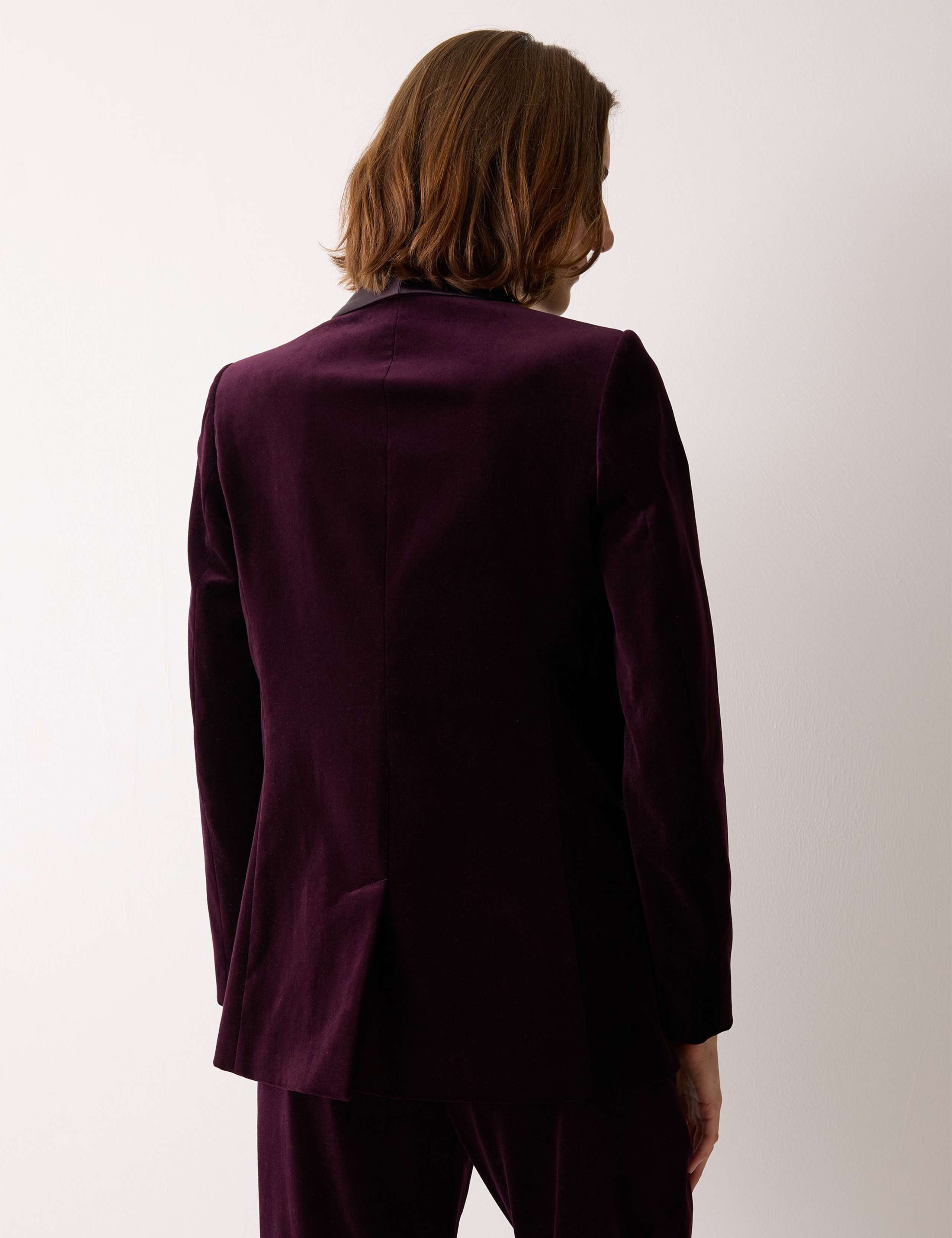 Velvet Tailored Single Breasted Blazer 5 of 6