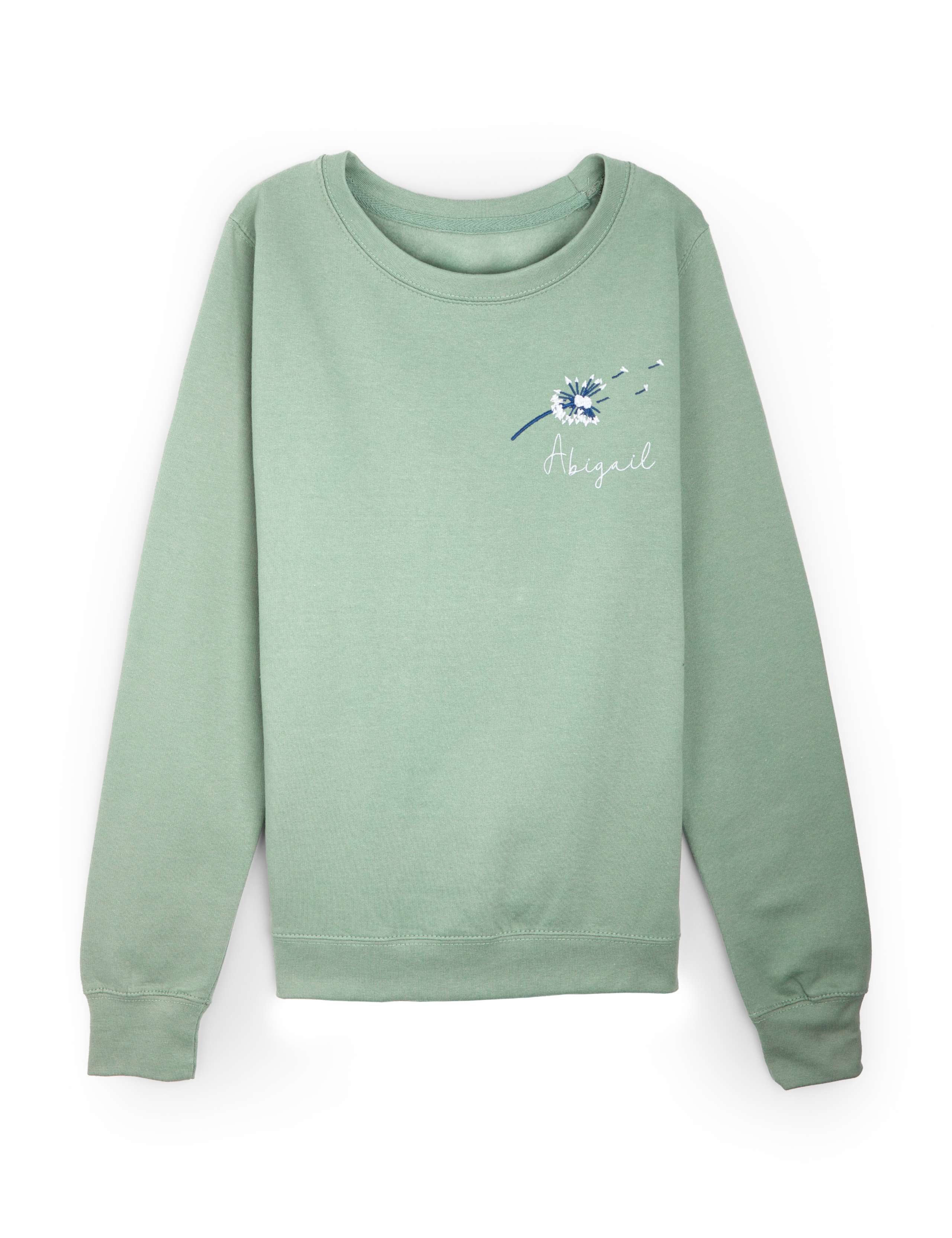 Personalised Ladies Dandelion Sweatshirt 1 of 4