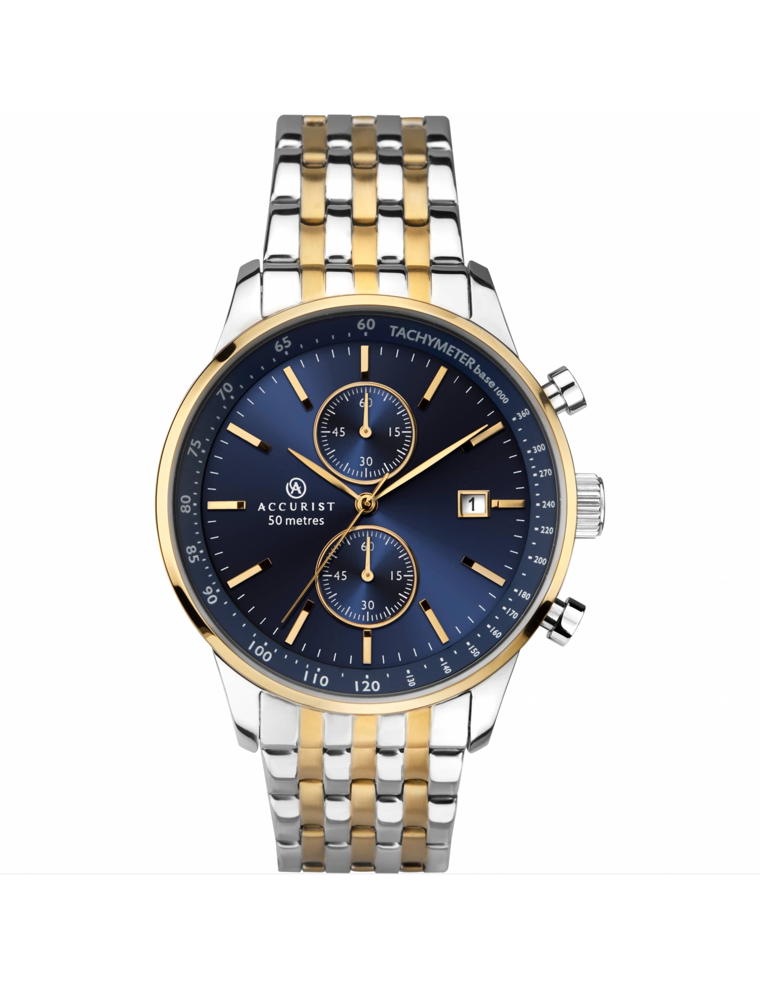 Accurist Chrono Stainless Steel Watch 1 of 6