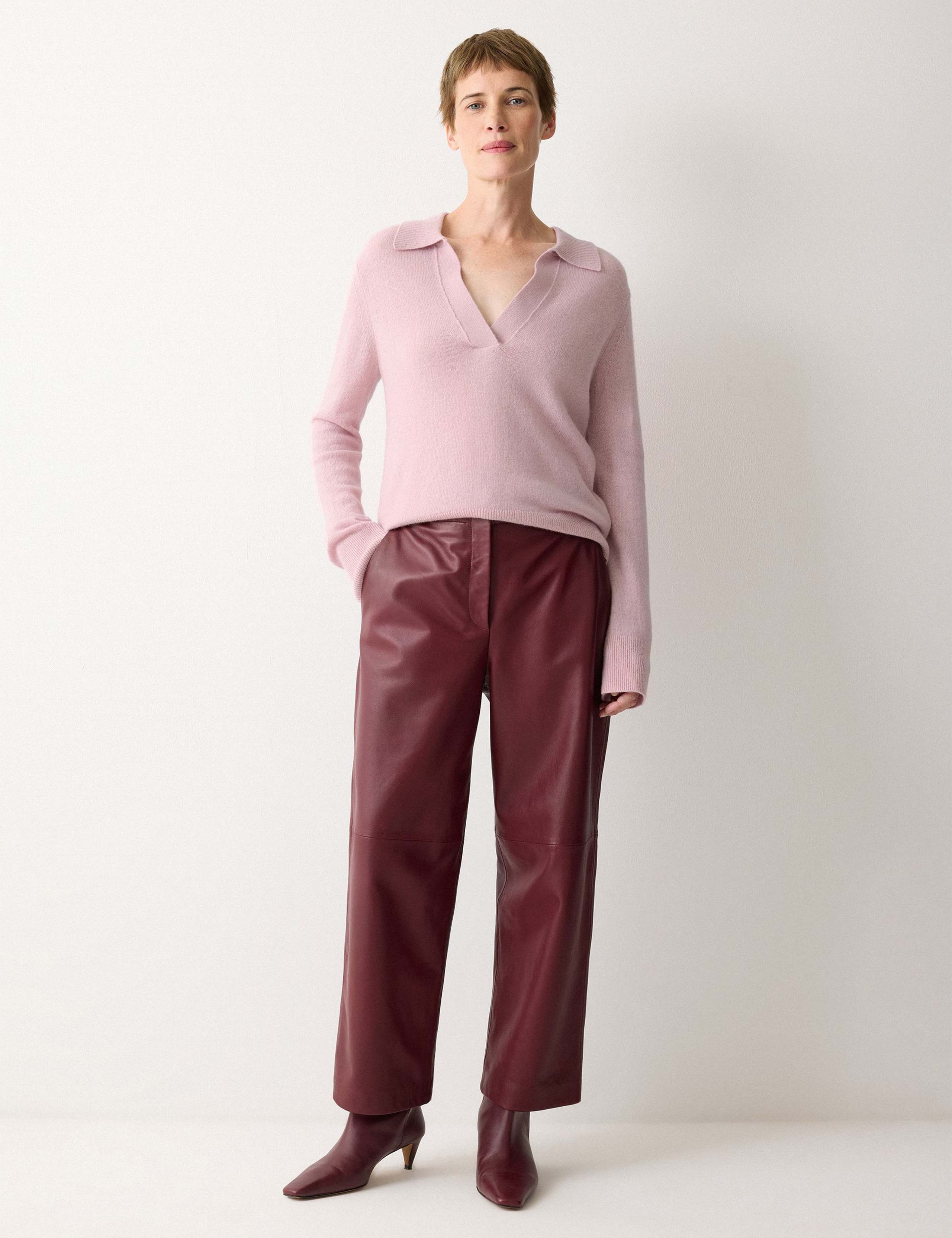 Wool Rich Collared V-Neck Jumper 5 of 5