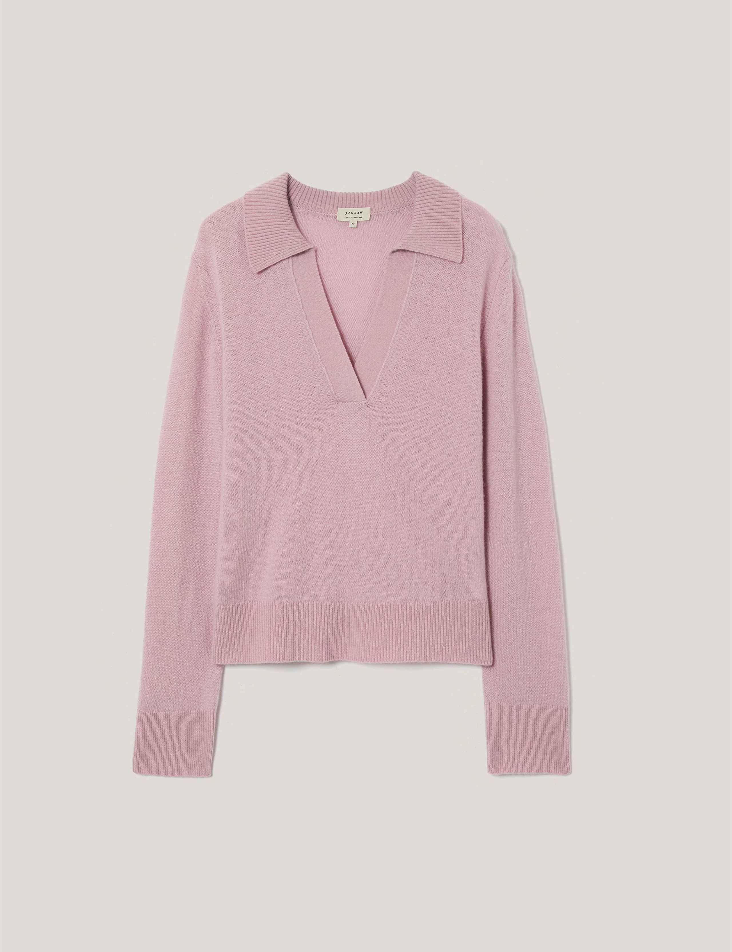 Wool Rich Collared V-Neck Jumper 2 of 5