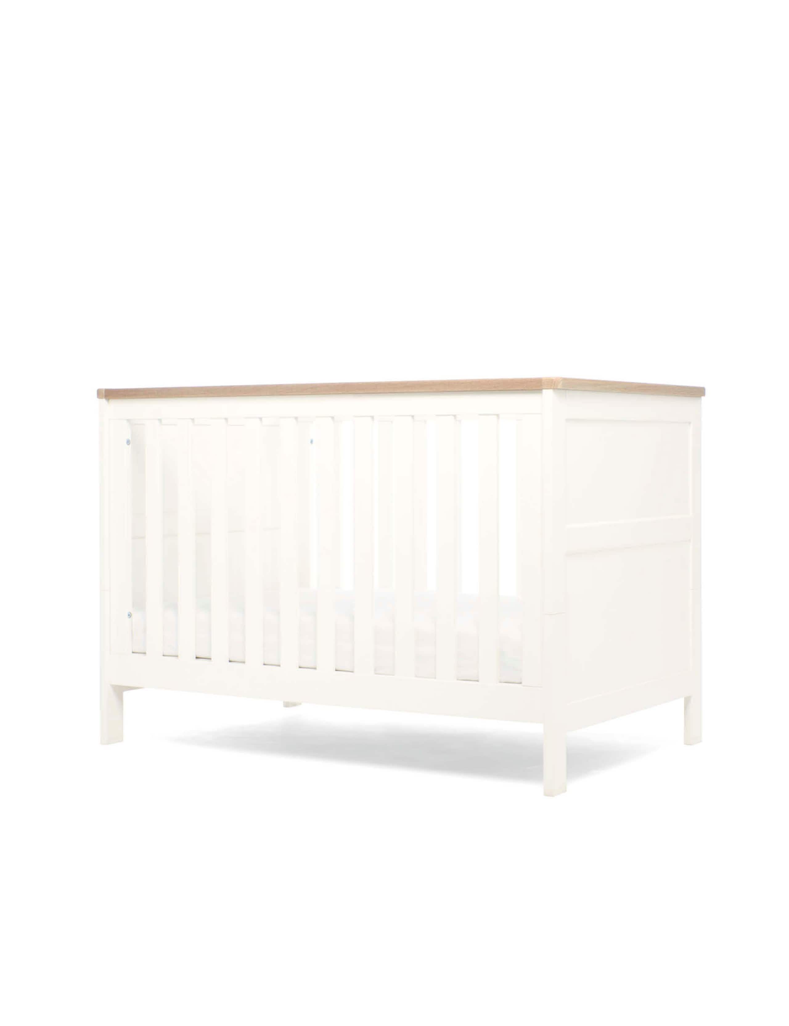 Wedmore Small Cotbed - White/Natural 2 of 6