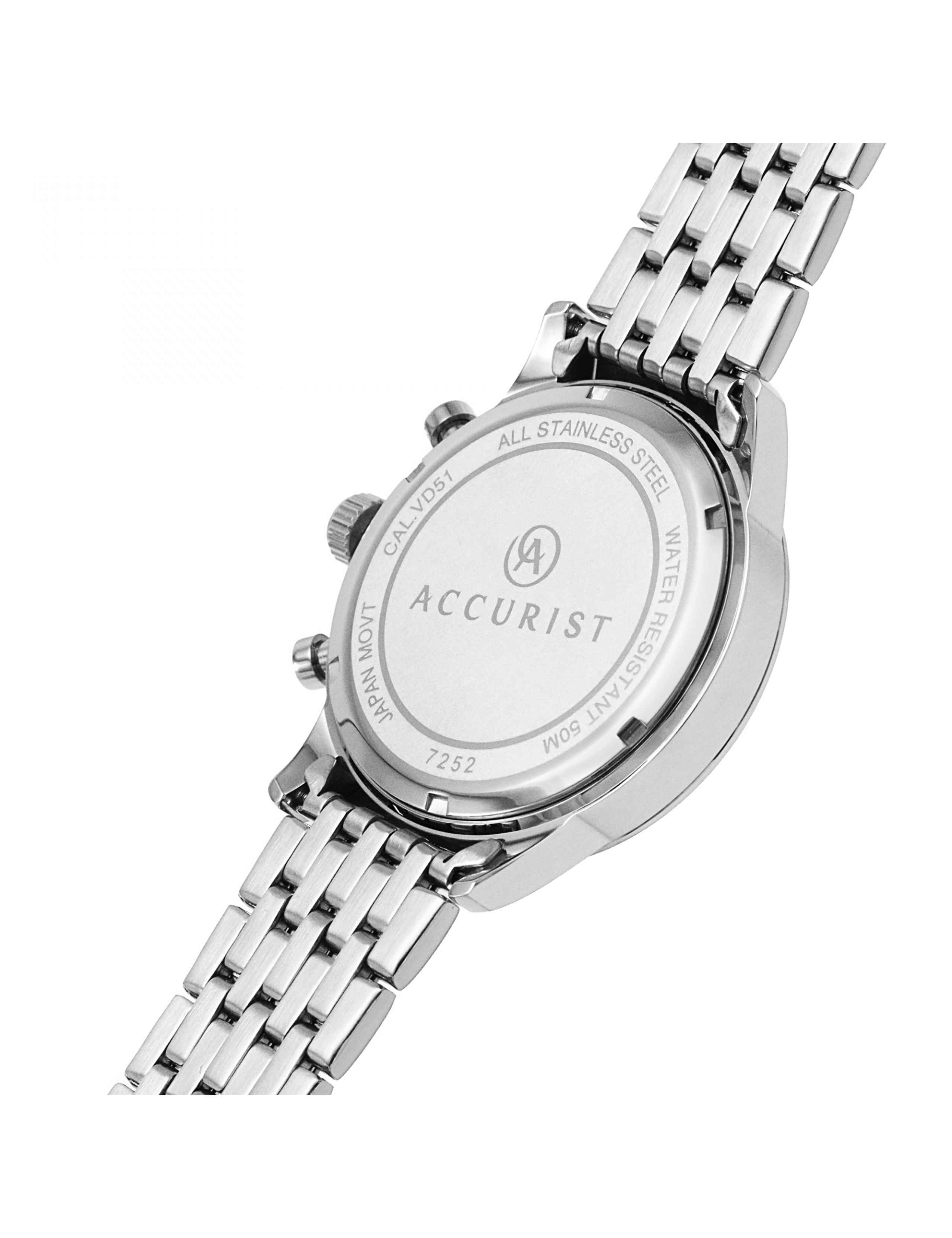 Accurist Stainless Steel Chronograph Watch 5 of 7