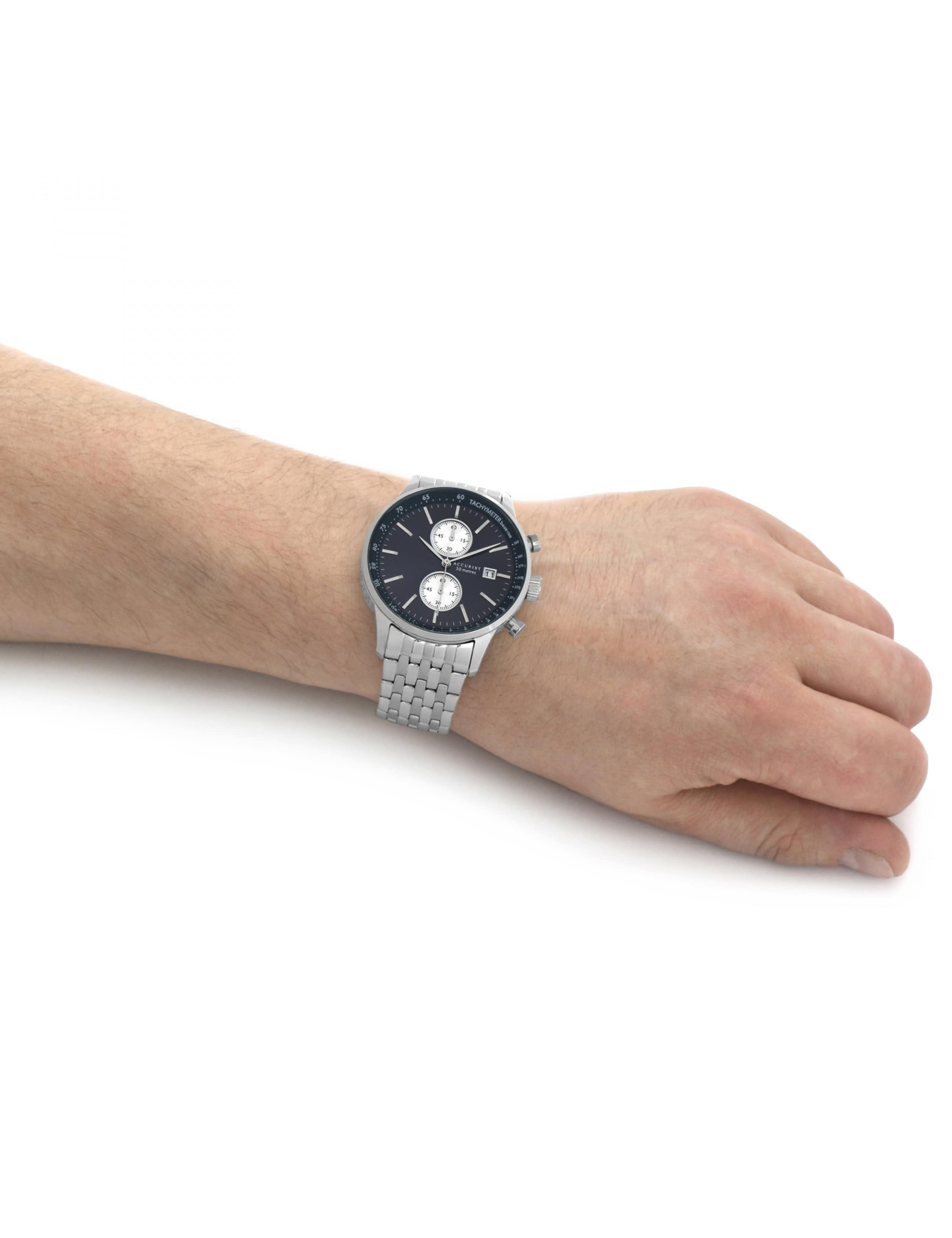 Accurist Stainless Steel Chronograph Watch 7 of 7