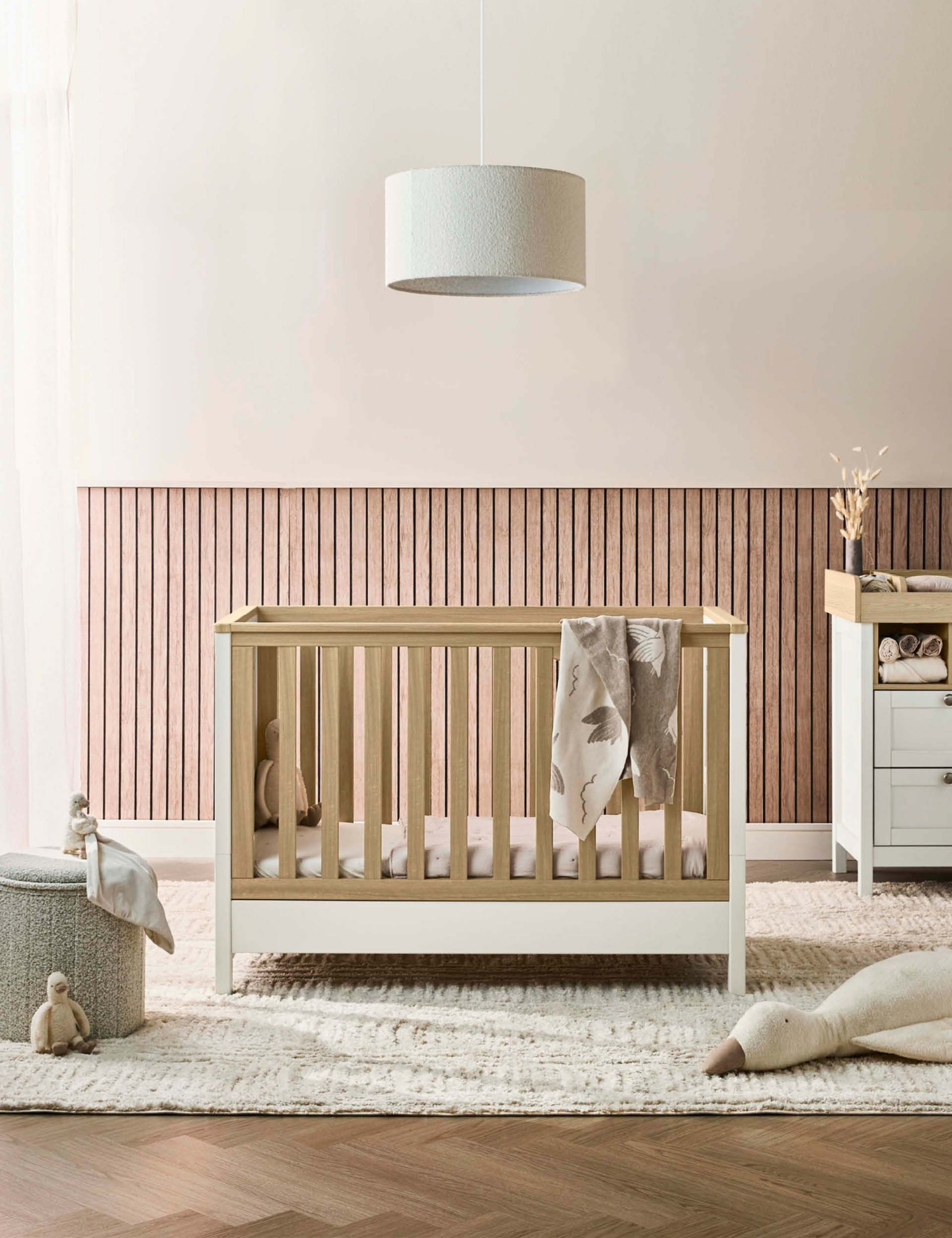 Harwell Small Cotbed - White Natural 1 of 7