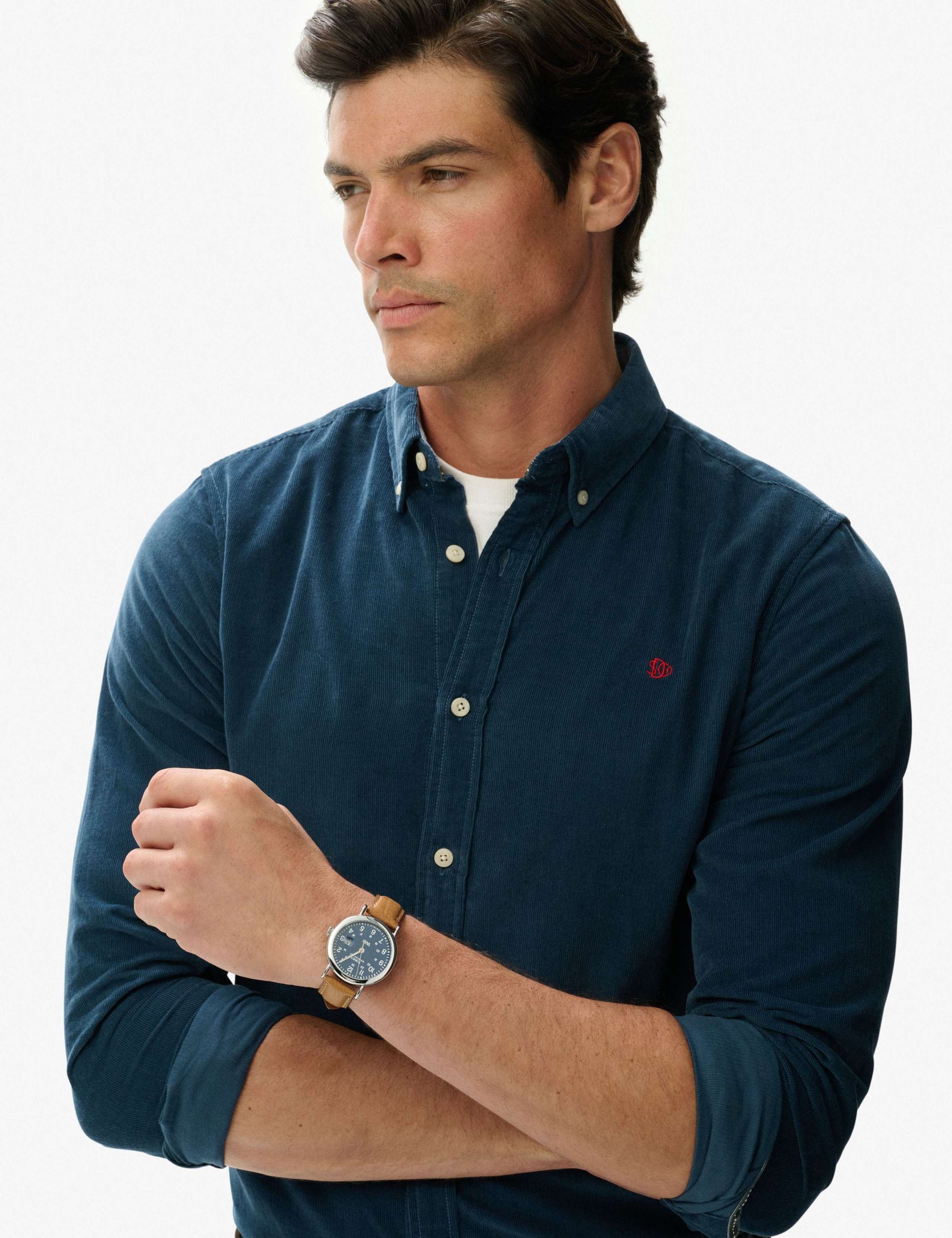 Relaxed Fit Pure Cotton Corduroy Shirt 2 of 3