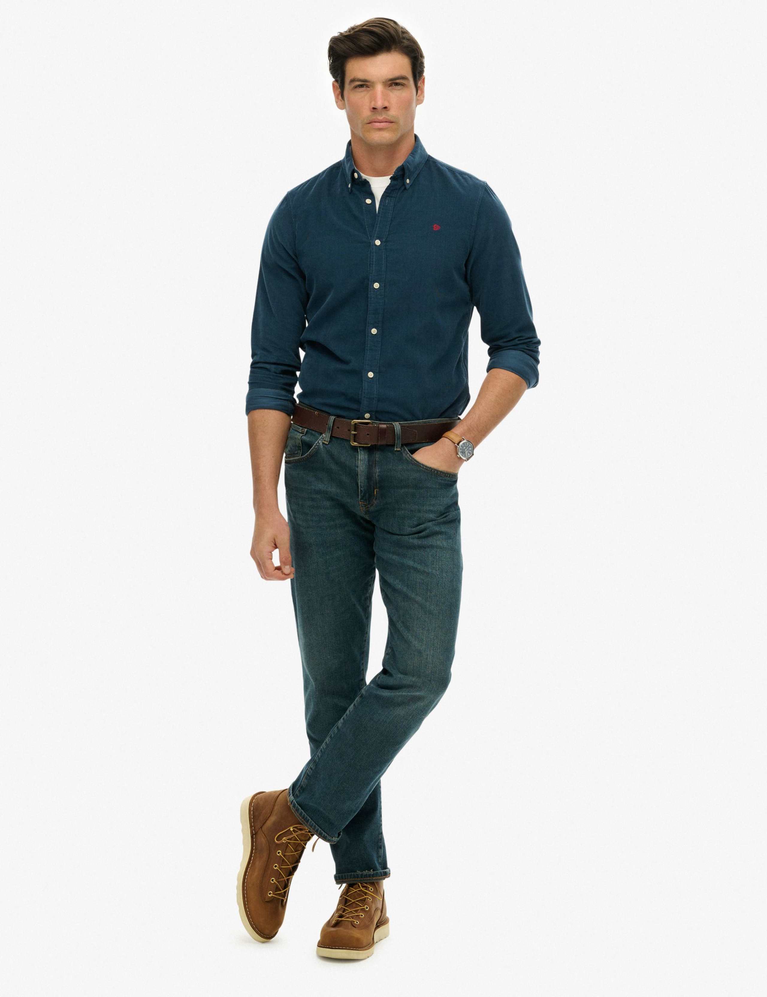 Relaxed Fit Pure Cotton Corduroy Shirt 3 of 3