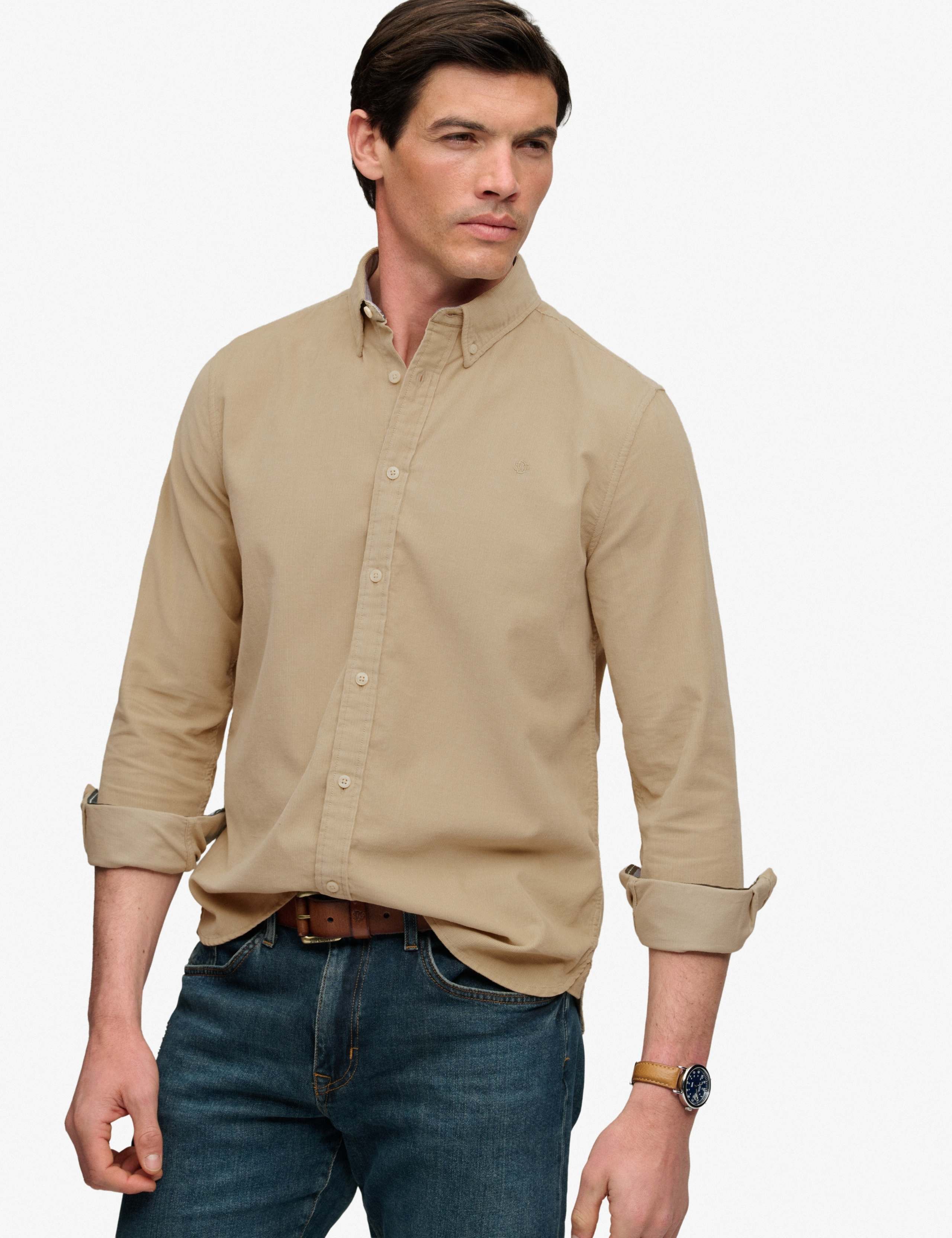 Relaxed Fit Pure Cotton Corduroy Shirt 4 of 7