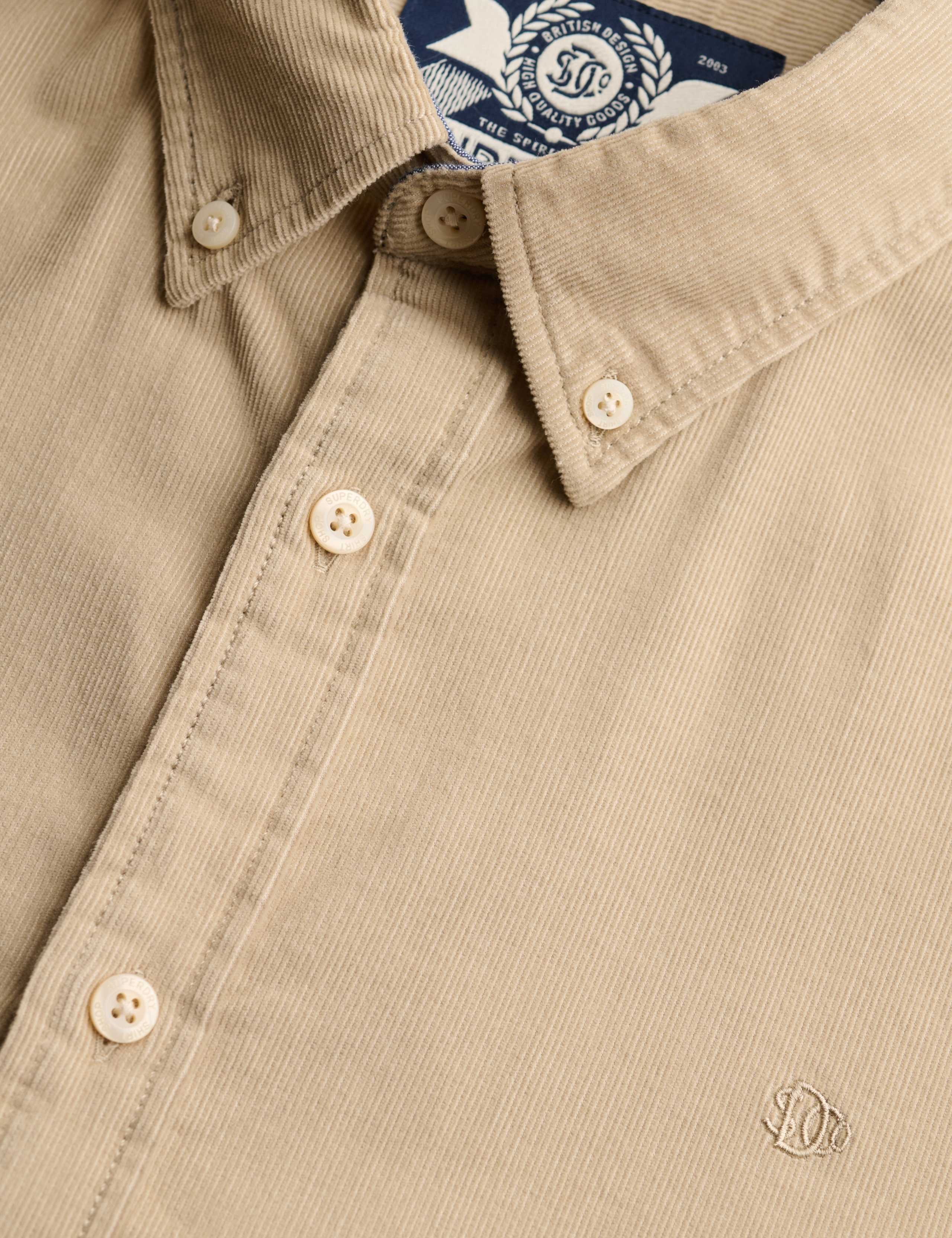Relaxed Fit Pure Cotton Corduroy Shirt 7 of 7