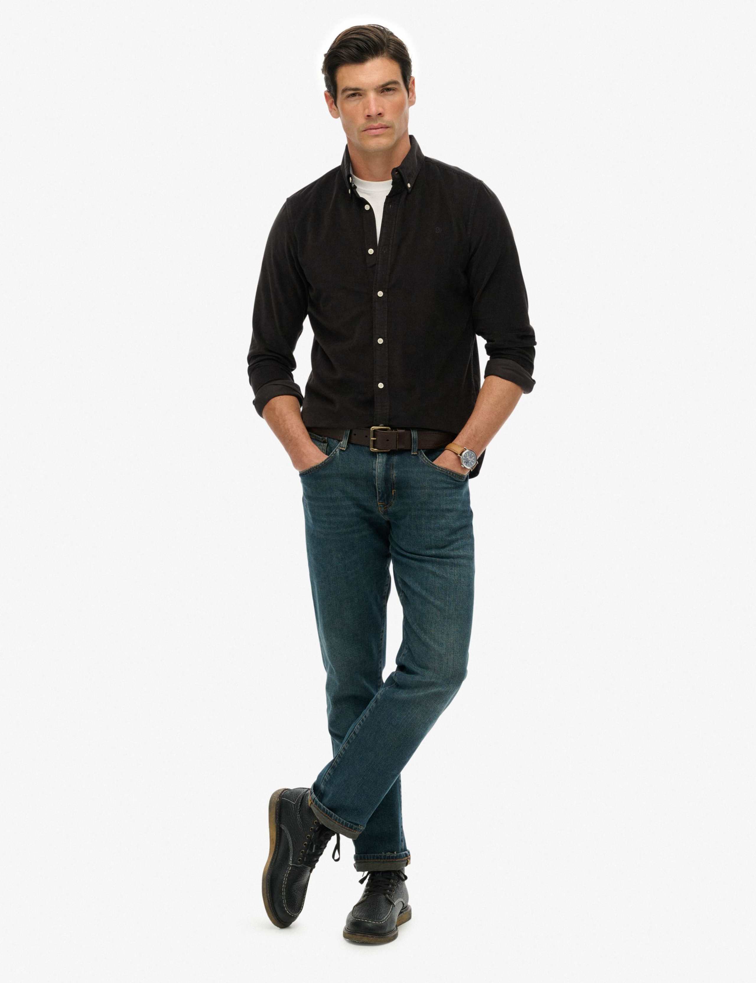 Relaxed Fit Pure Cotton Corduroy Shirt 1 of 3