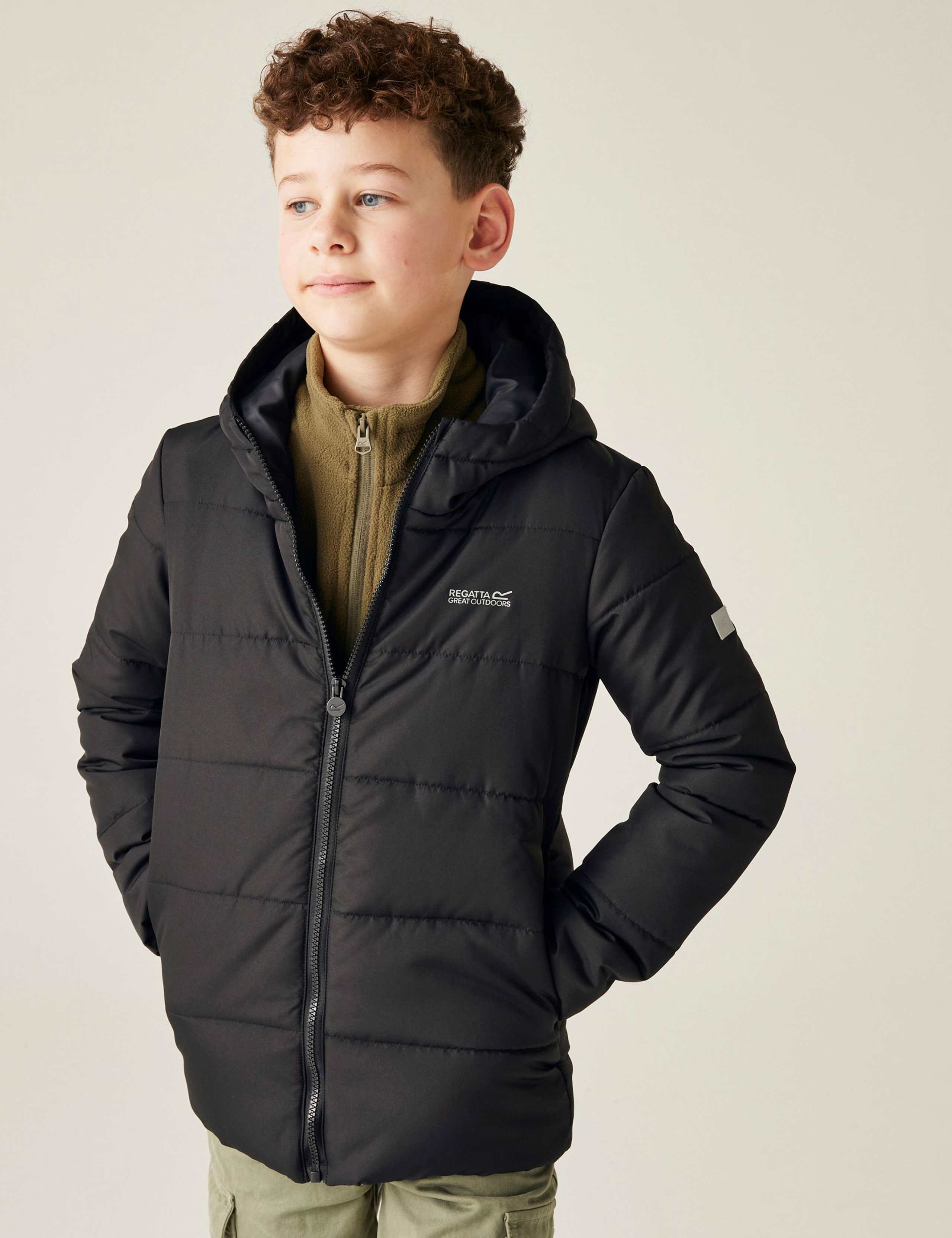 Halkner Hooded Puffer Jacket (3-14 Yrs) 1 of 7