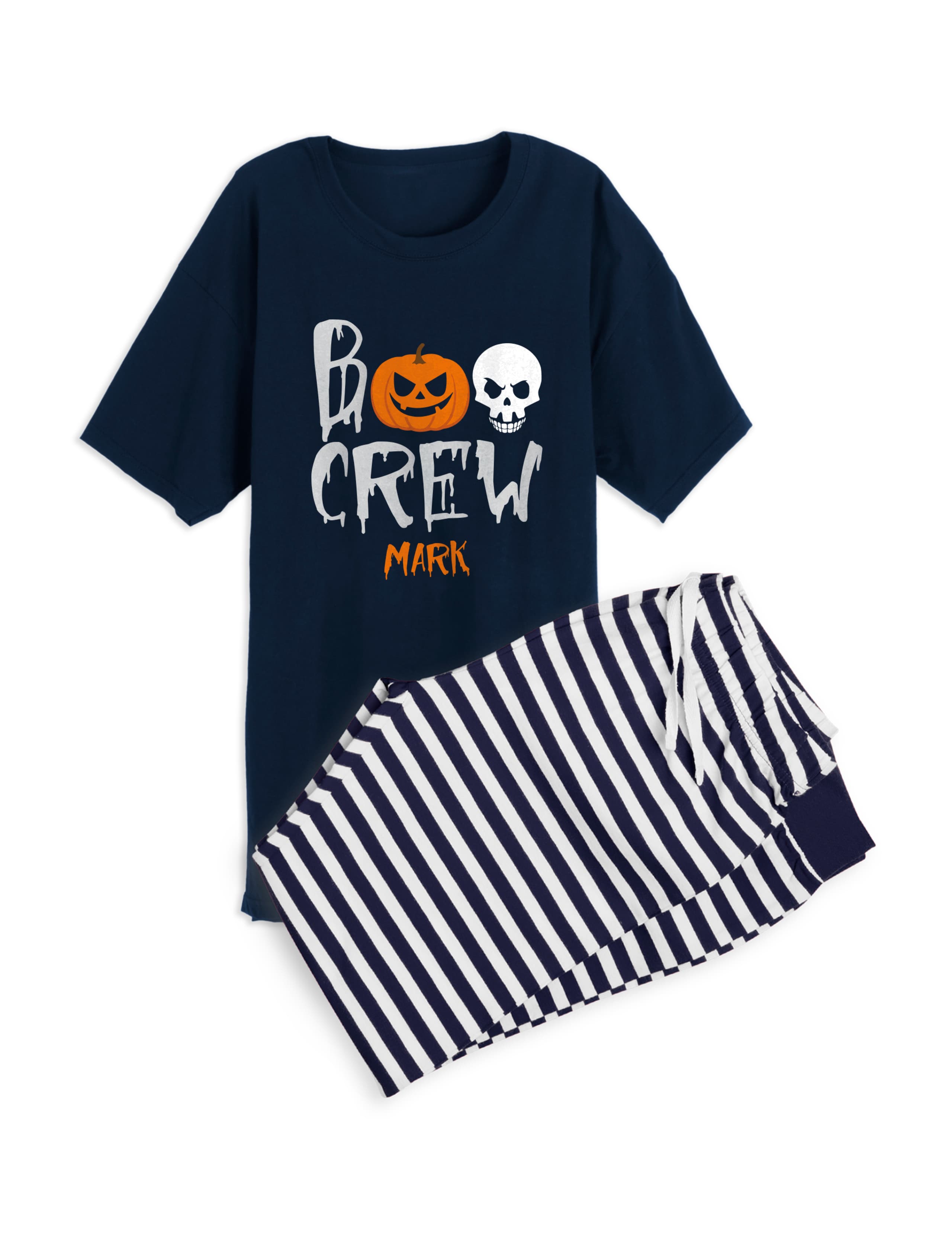 Personalised Boo Crew Mens Pyjamas 2 of 3