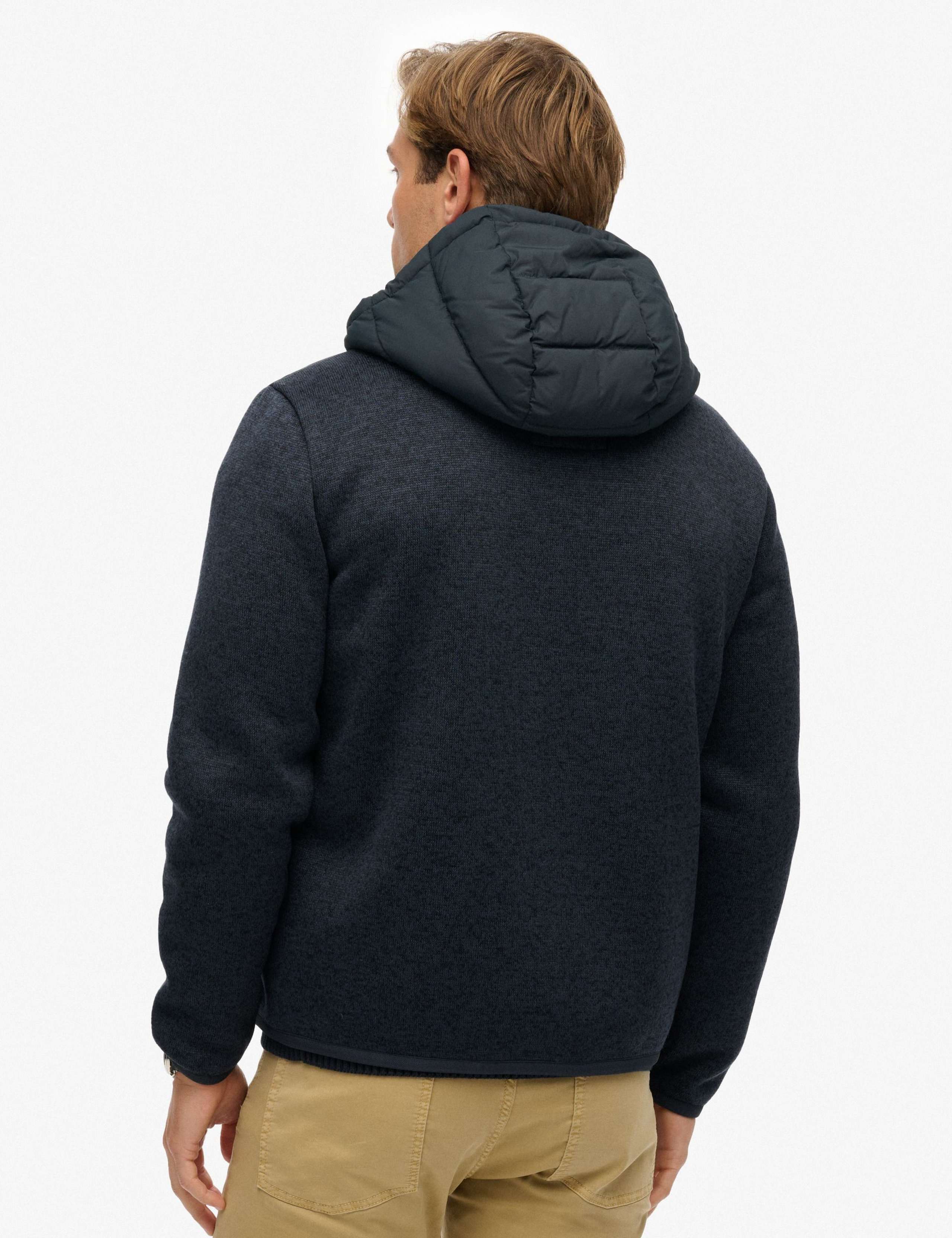 Hooded Storm Knitted Hybrid Jacket 3 of 7