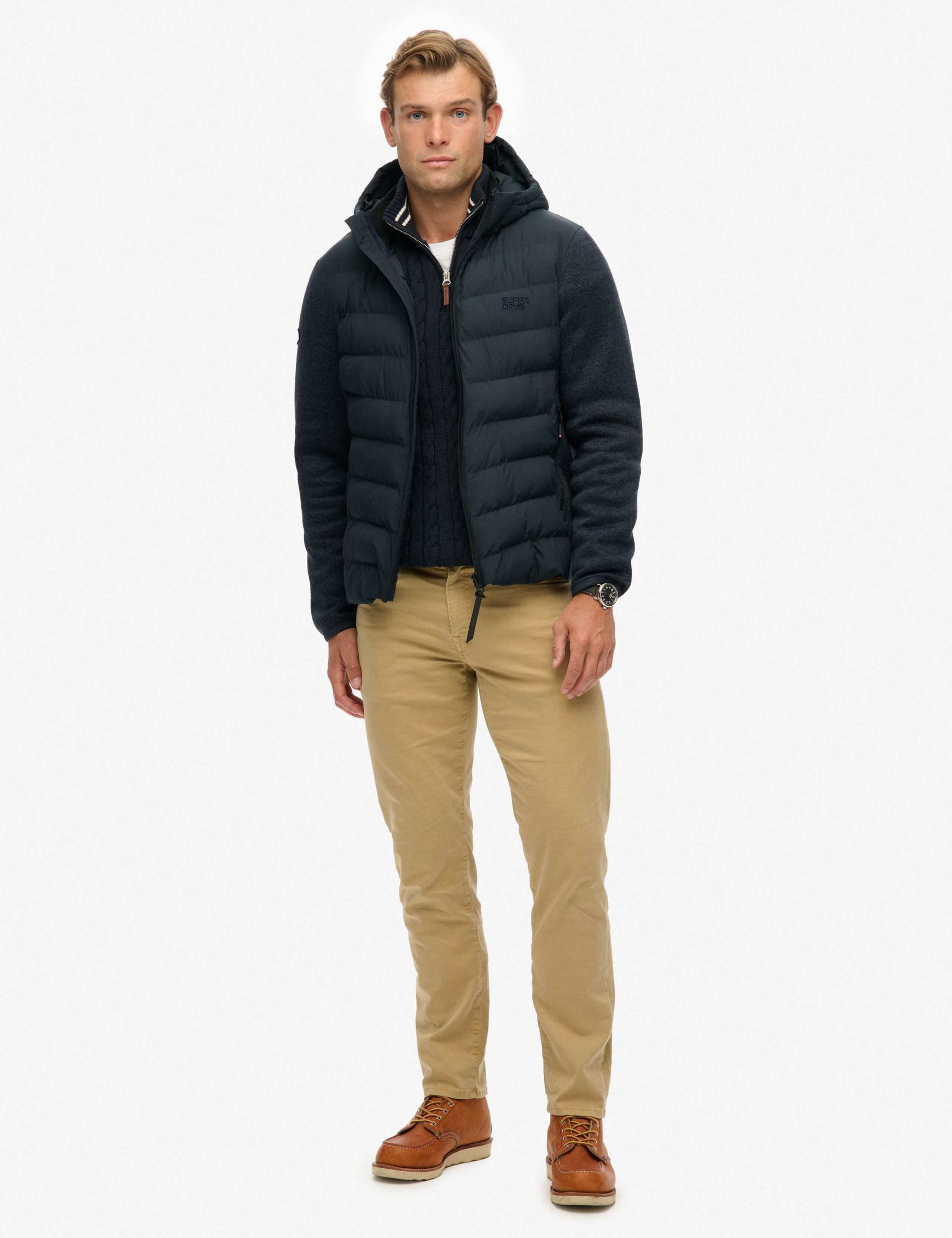 Hooded Storm Knitted Hybrid Jacket 4 of 7