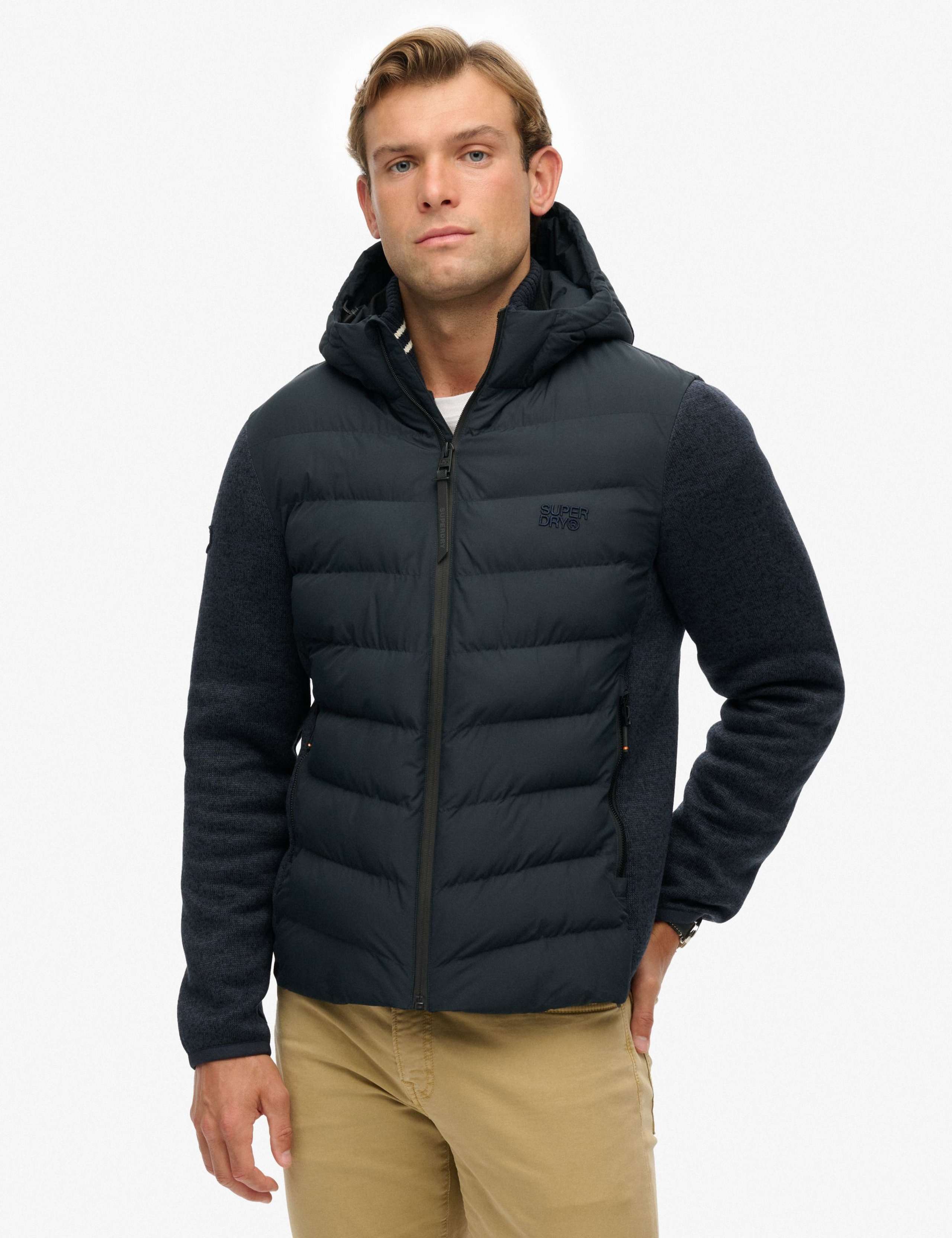 Hooded Storm Knitted Hybrid Jacket 6 of 7