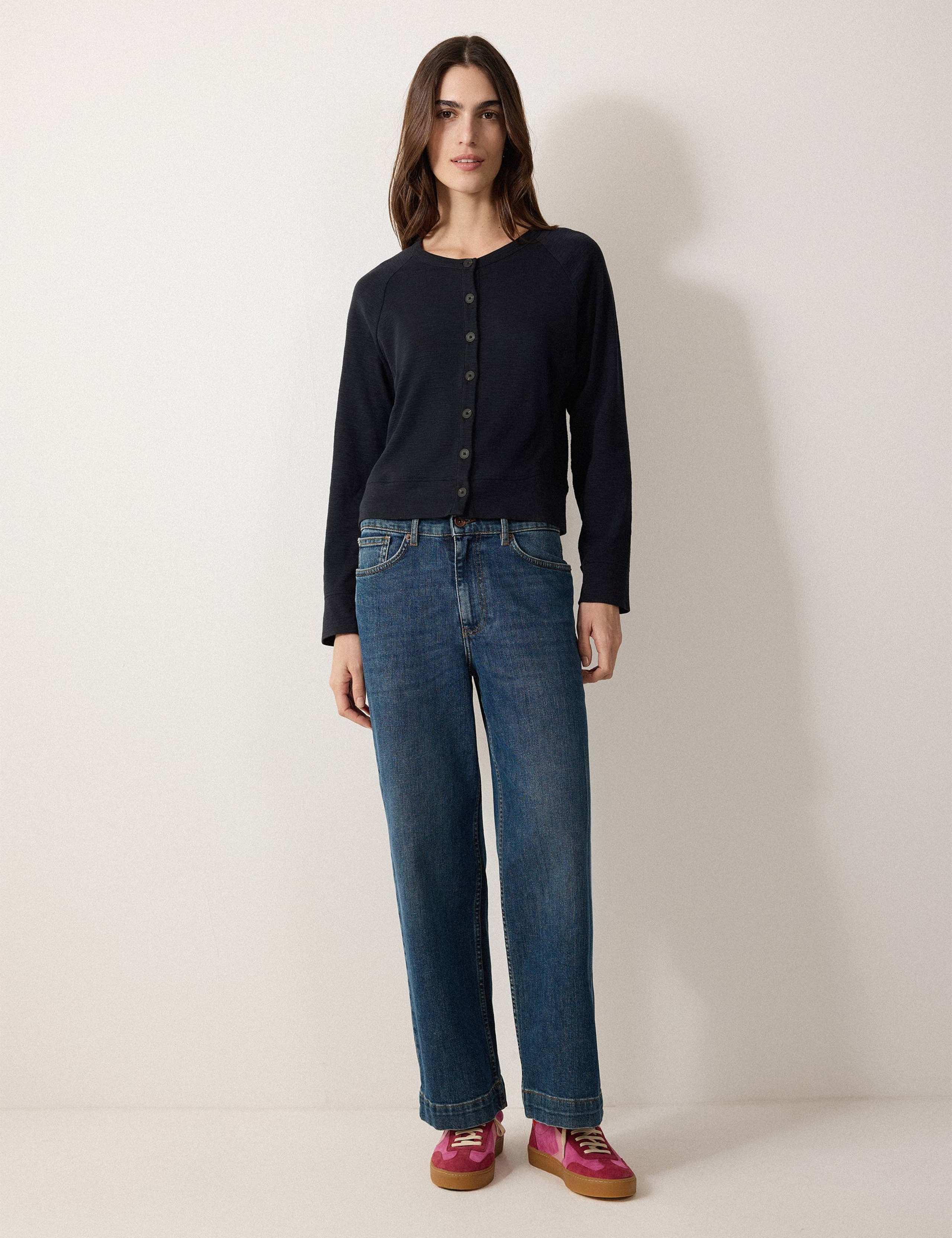 Pure Cotton Crew Neck Cardigan 3 of 5