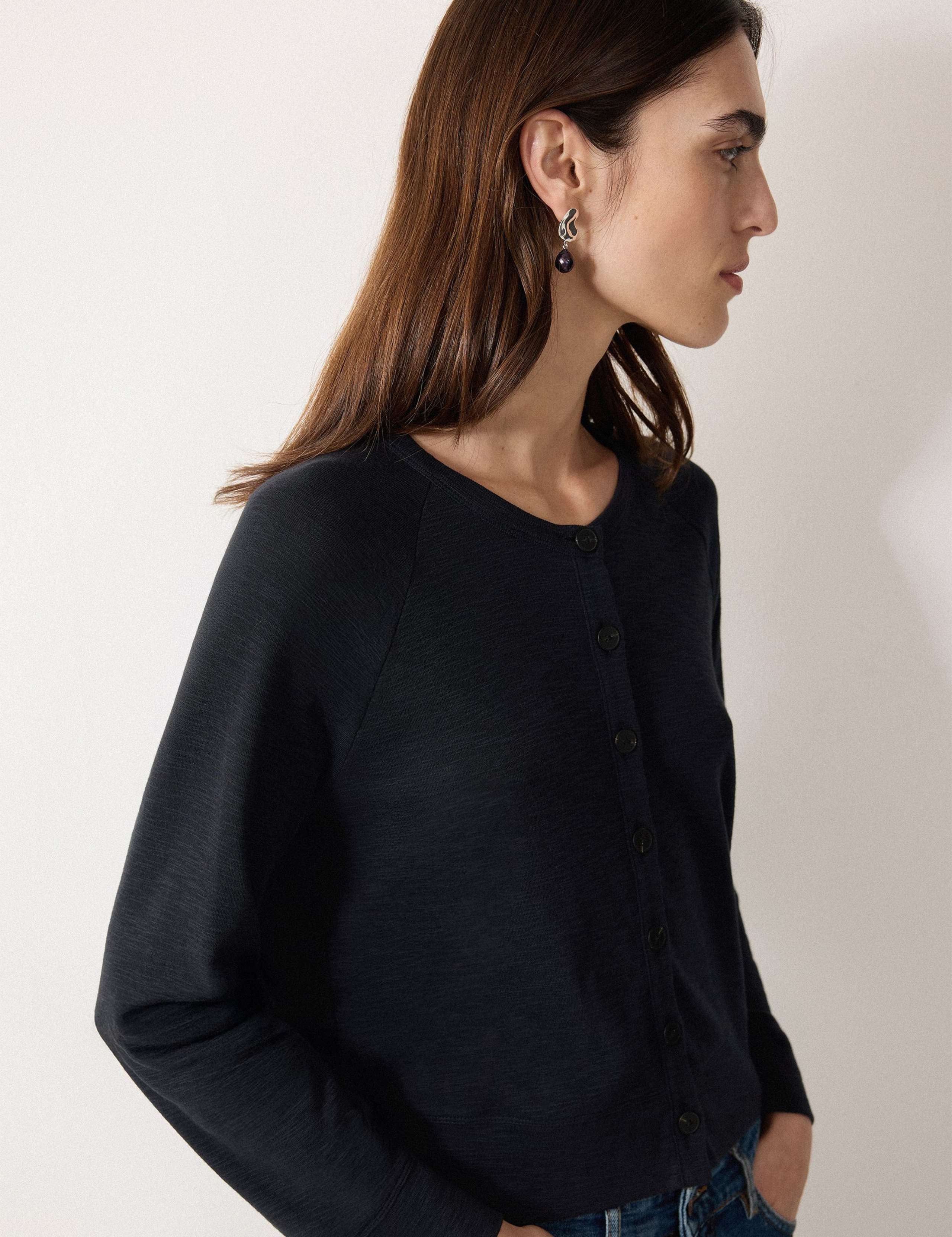 Pure Cotton Crew Neck Cardigan 5 of 5