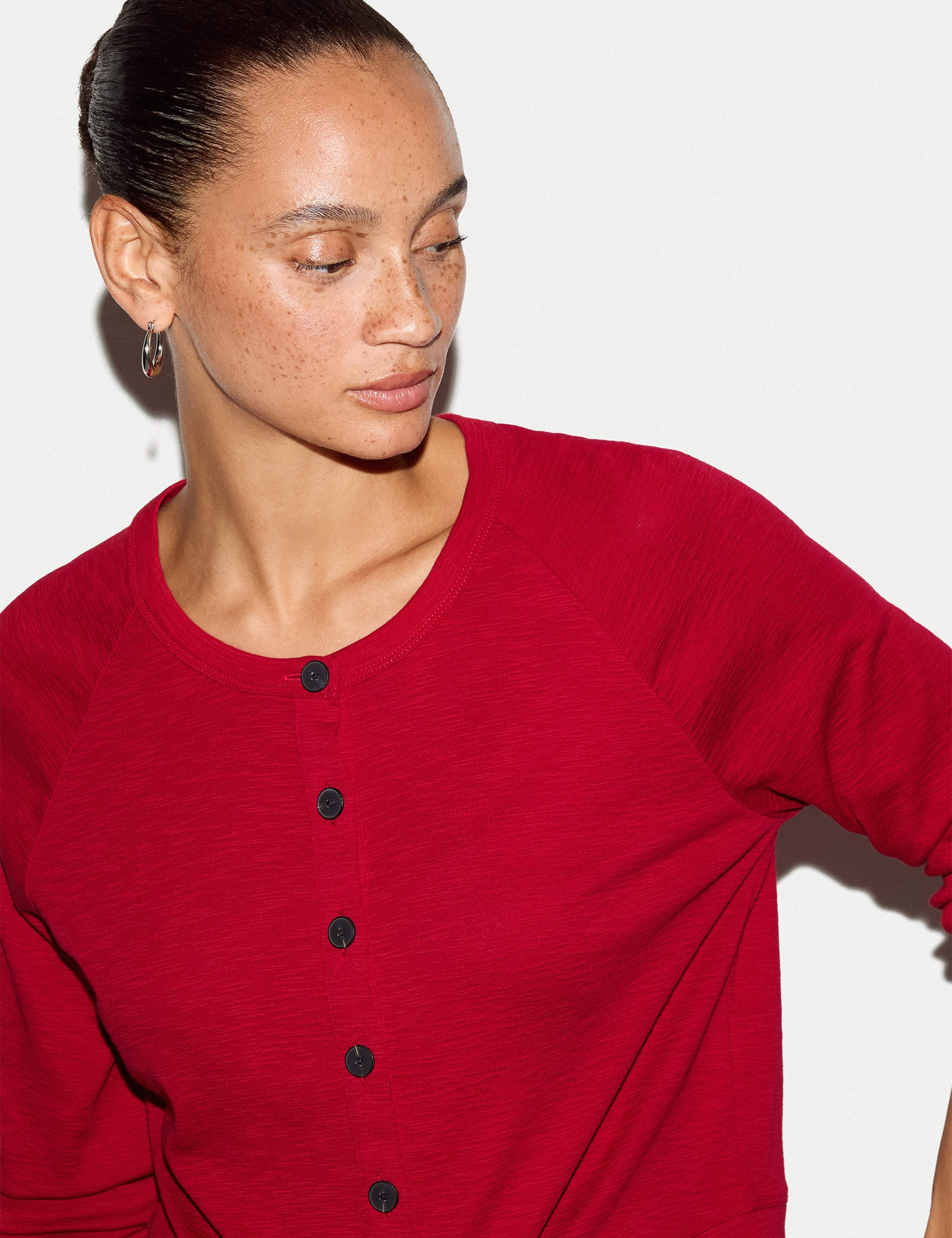 Pure Cotton Crew Neck Cardigan 3 of 5